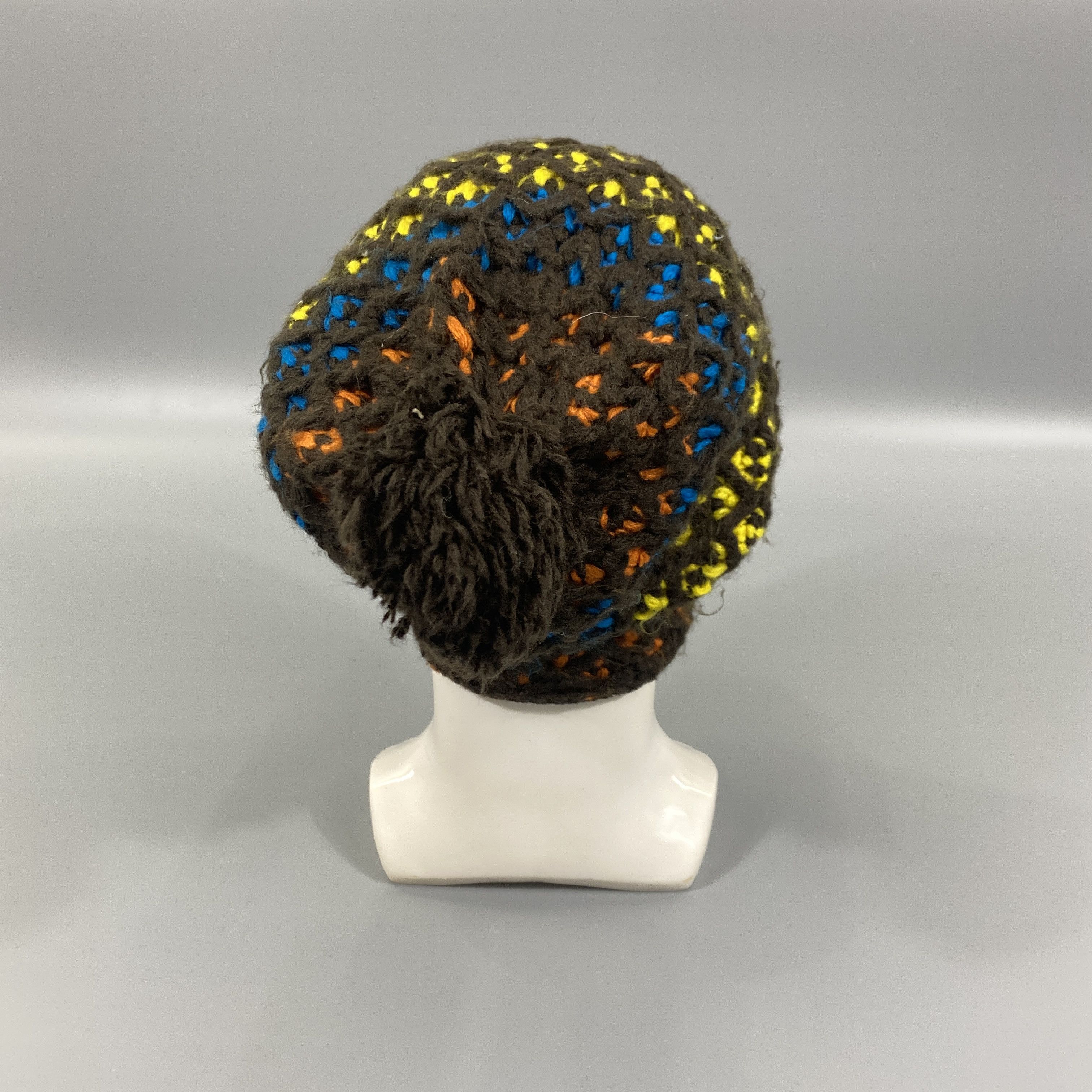 Japanese Brand Multicolor Knitted Beanie With Pom Pom -BN807 Size ONE SIZE - 4 Thumbnail