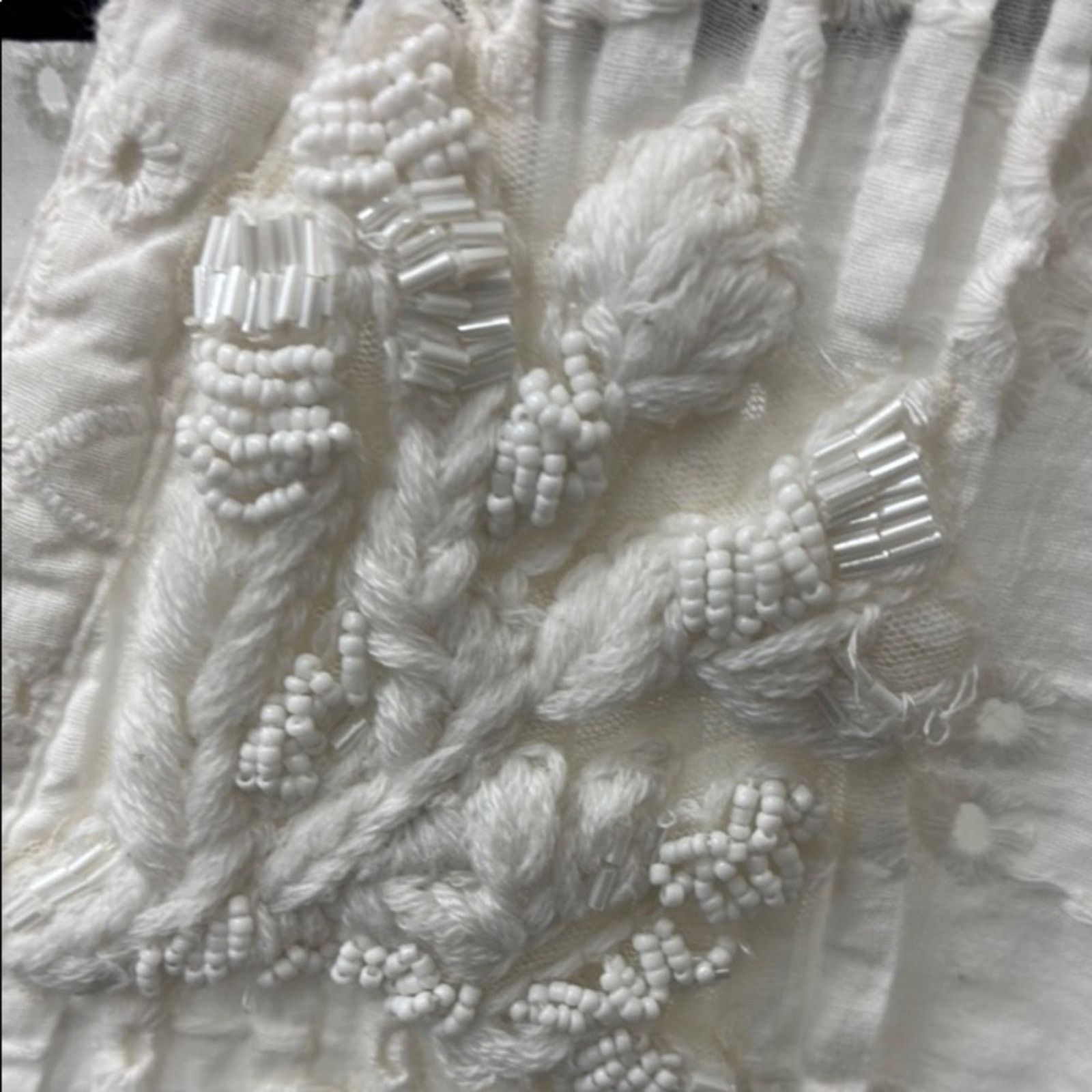 Other NWT Giacomo Cinque White Embroidered Blouse Size XL Size XL / US 12-14 / IT 48-50 - 4 Thumbnail
