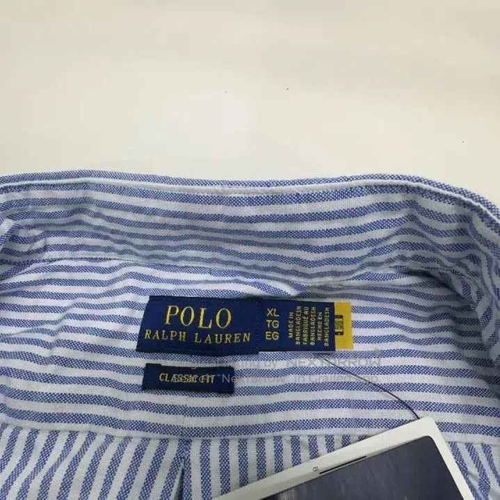 Polo Ralph Lauren Polo Ralph Lauren Logo Embroidered Striped Long Sleeve Shir Size US XL / EU 56 / 4 - 4 Thumbnail