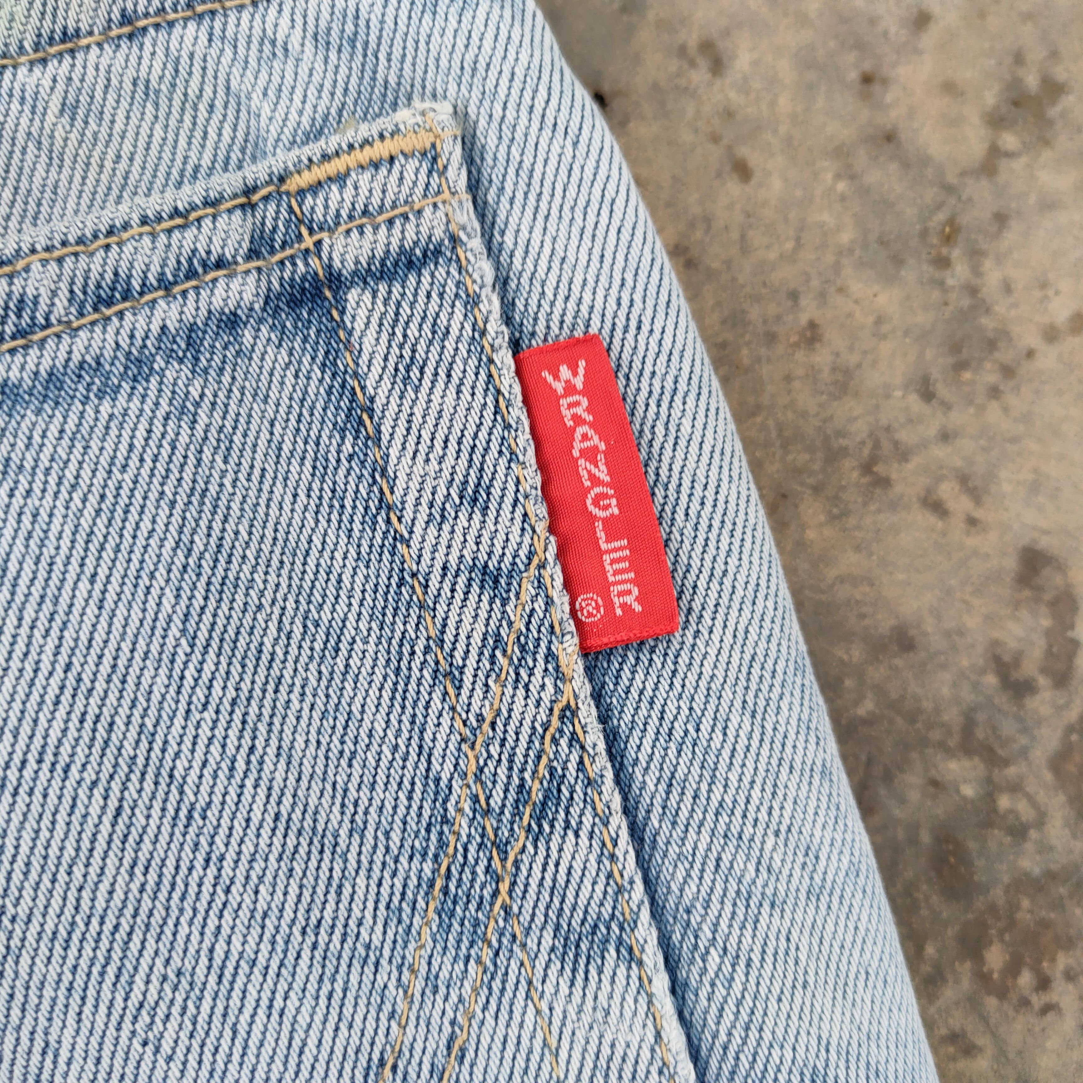 Jean × Vintage × Wrangler VINTAGE WRANGLER FADED RIPPED JEANS DENIM PANTS Size US 34 / EU 50 - 13 Thumbnail