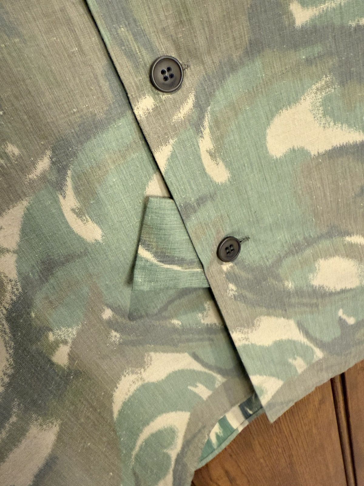 Saint Laurent Paris SS21 Saint Laurent camo short sleeve Hawaiian shirt 41 Size US L / EU 52-54 / 3 - 13 Thumbnail