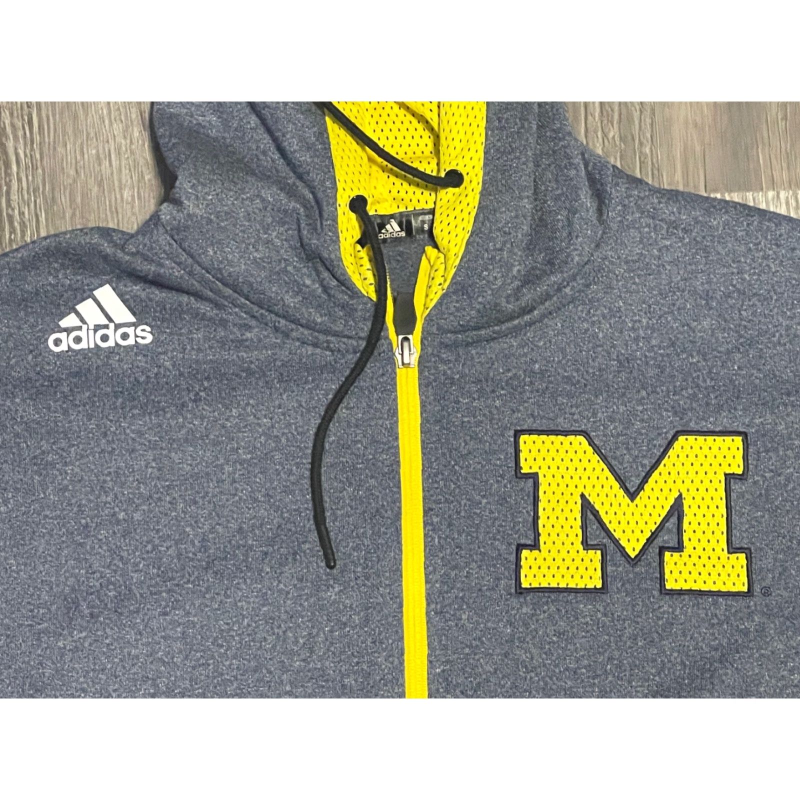 Adidas Adidas Full Zip Climawarm Track Jacket S Gray & Yellow Size US S / EU 44-46 / 1 - 2 Thumbnail