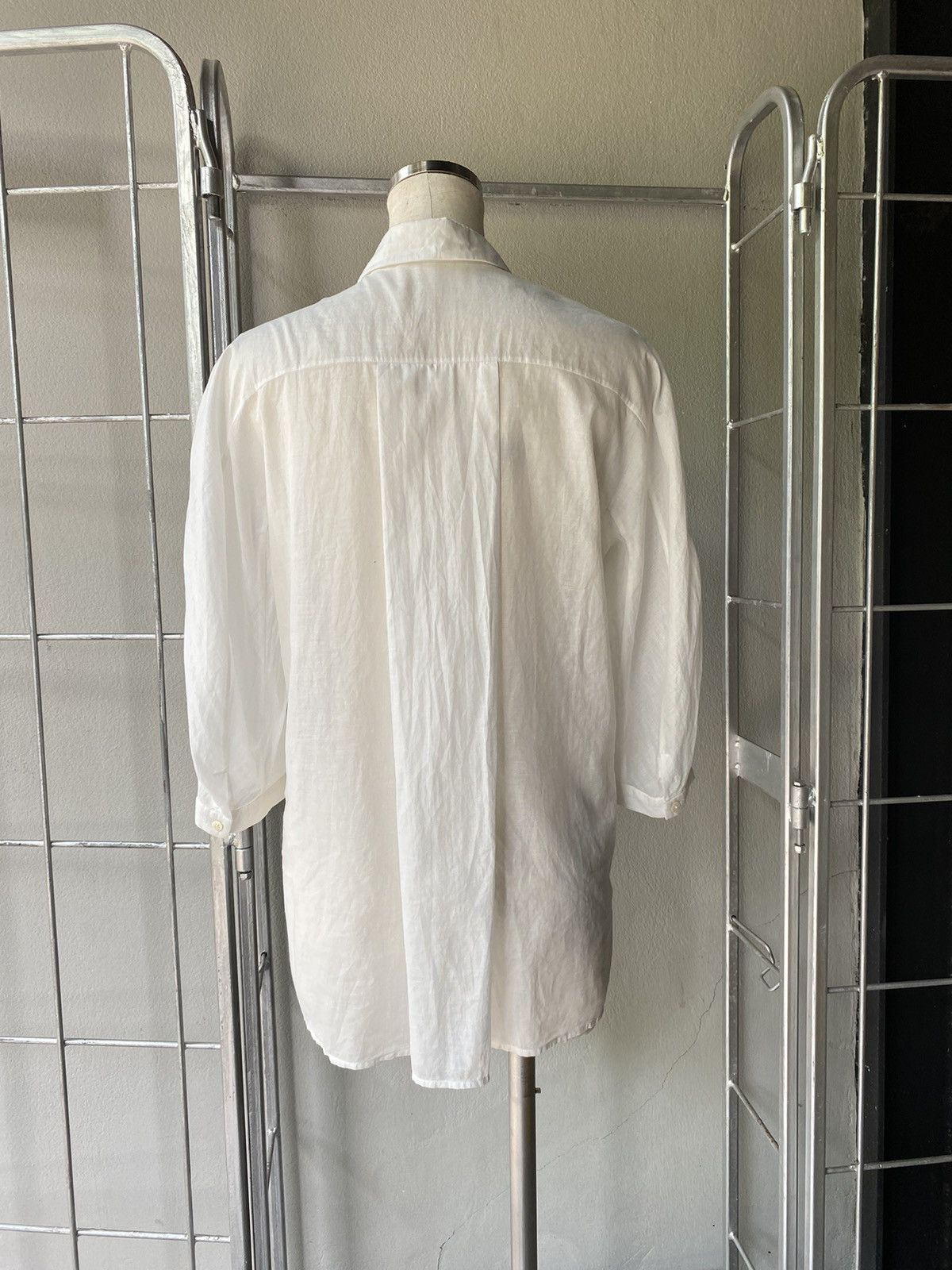 Jil Sander Jil Sander 3/4 Sleeve White Shirt Size XXS / US 00 / IT 34 - 15 Thumbnail