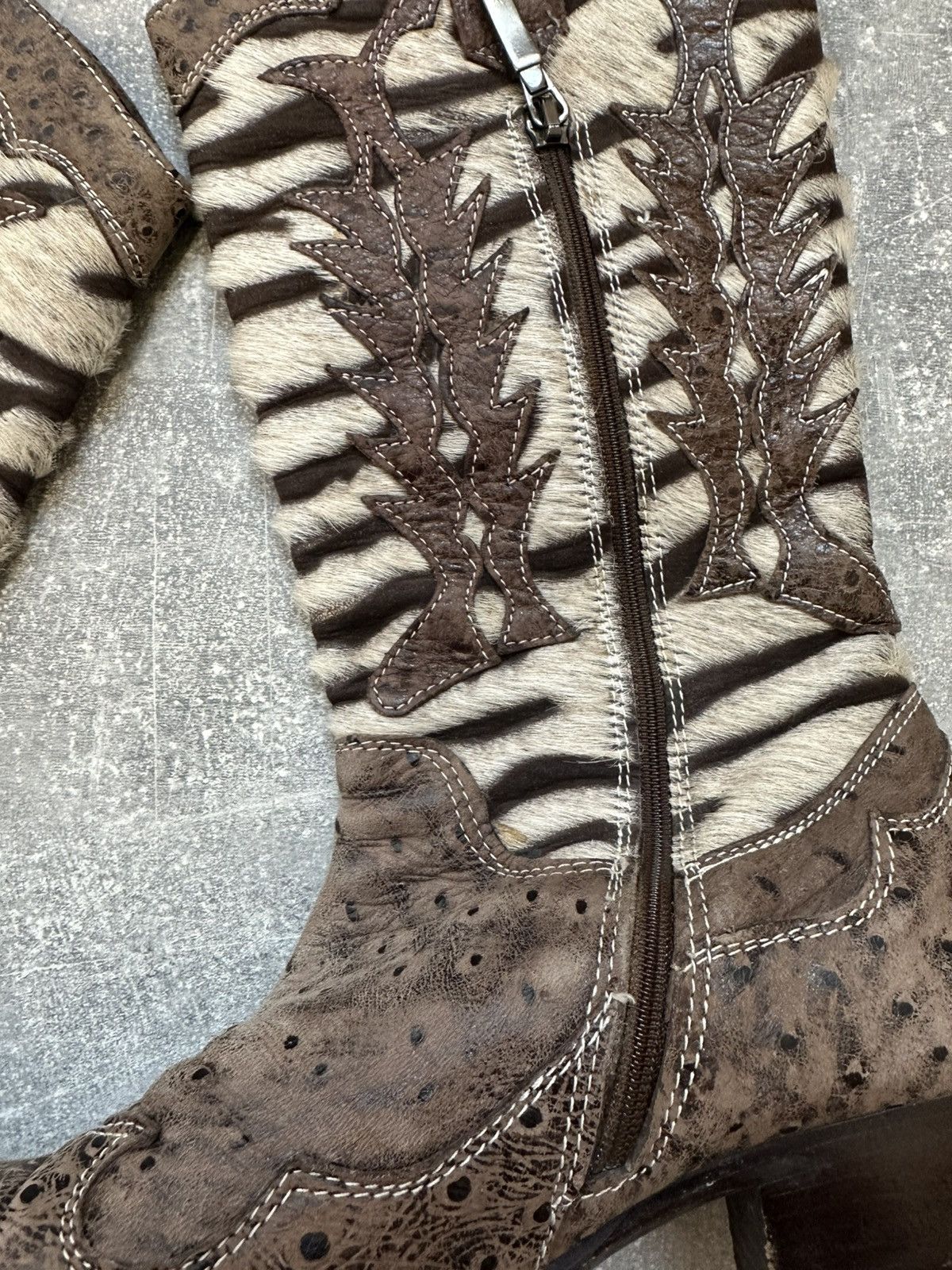 Vintage Vintage Leather Cowboy Boots Size US 6.5 / IT 36.5 - 8 Thumbnail