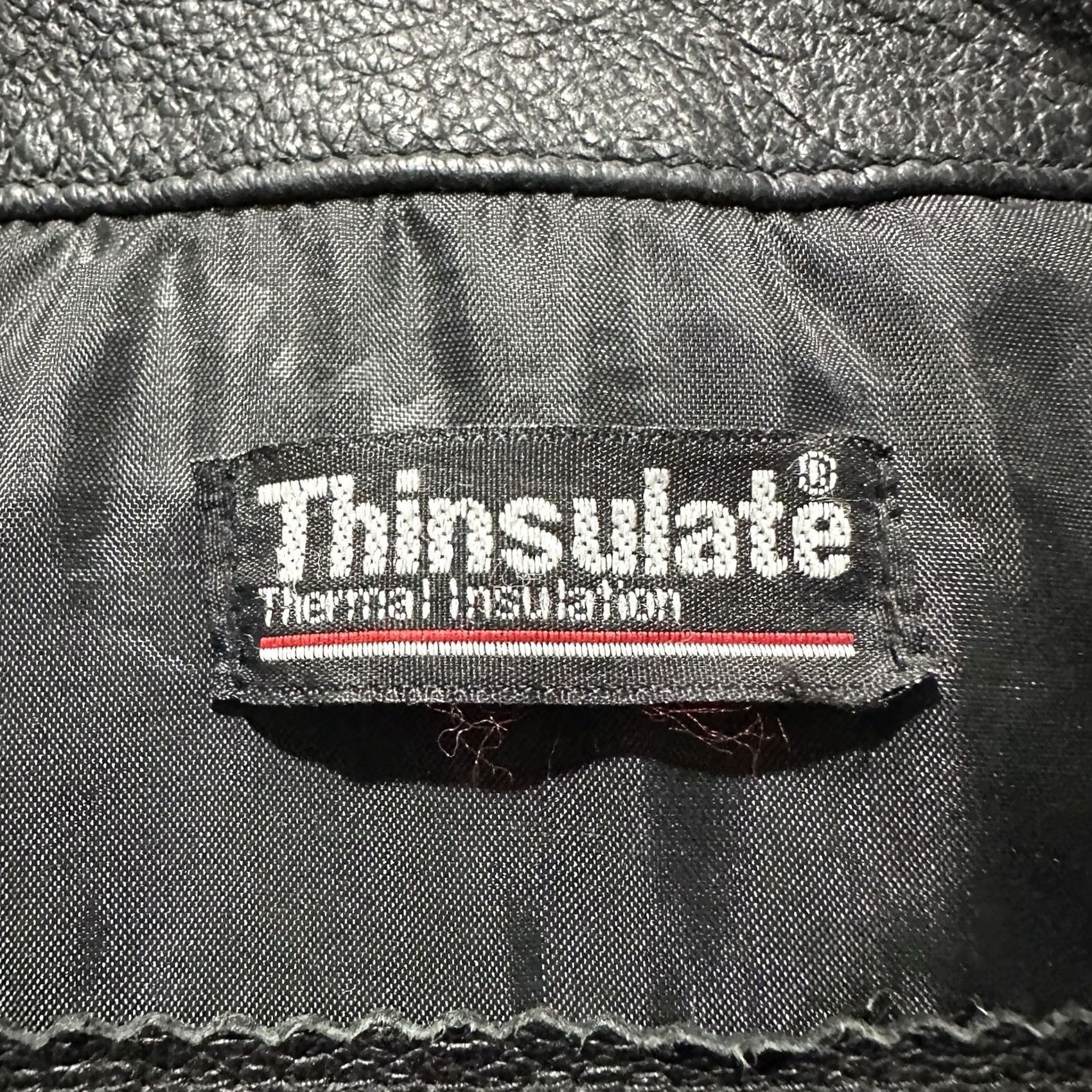 Wilson VINTAGE Wilson Leather Jacket Mens MT Medium Tall Black Bomber Full Zip Thinsulate EUC Size US M / EU 48-50 / 2 - 5 Thumbnail