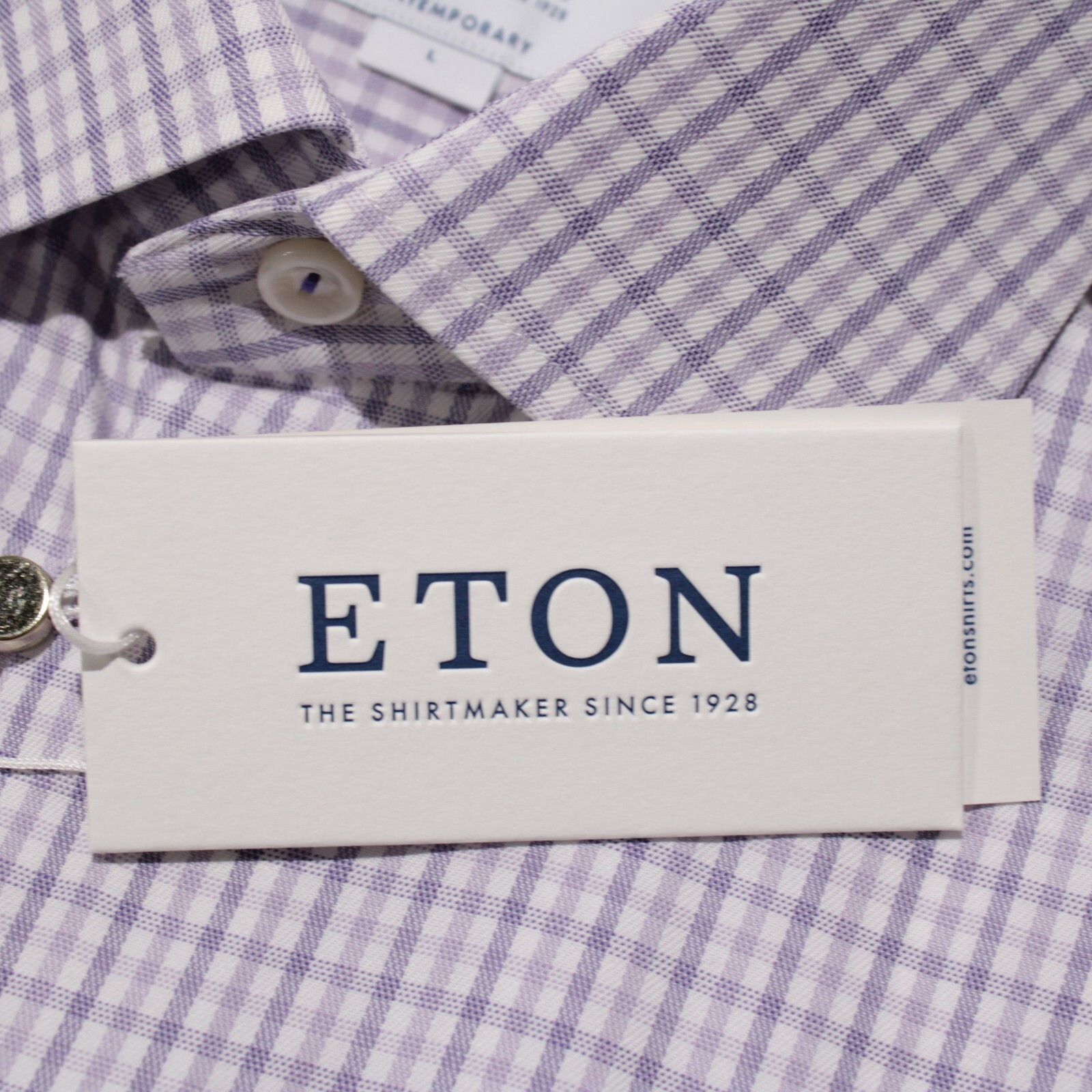 Eton Eton New with tags Shirt Size L US In Purple Size US L / EU 52-54 / 3 - 2 Thumbnail