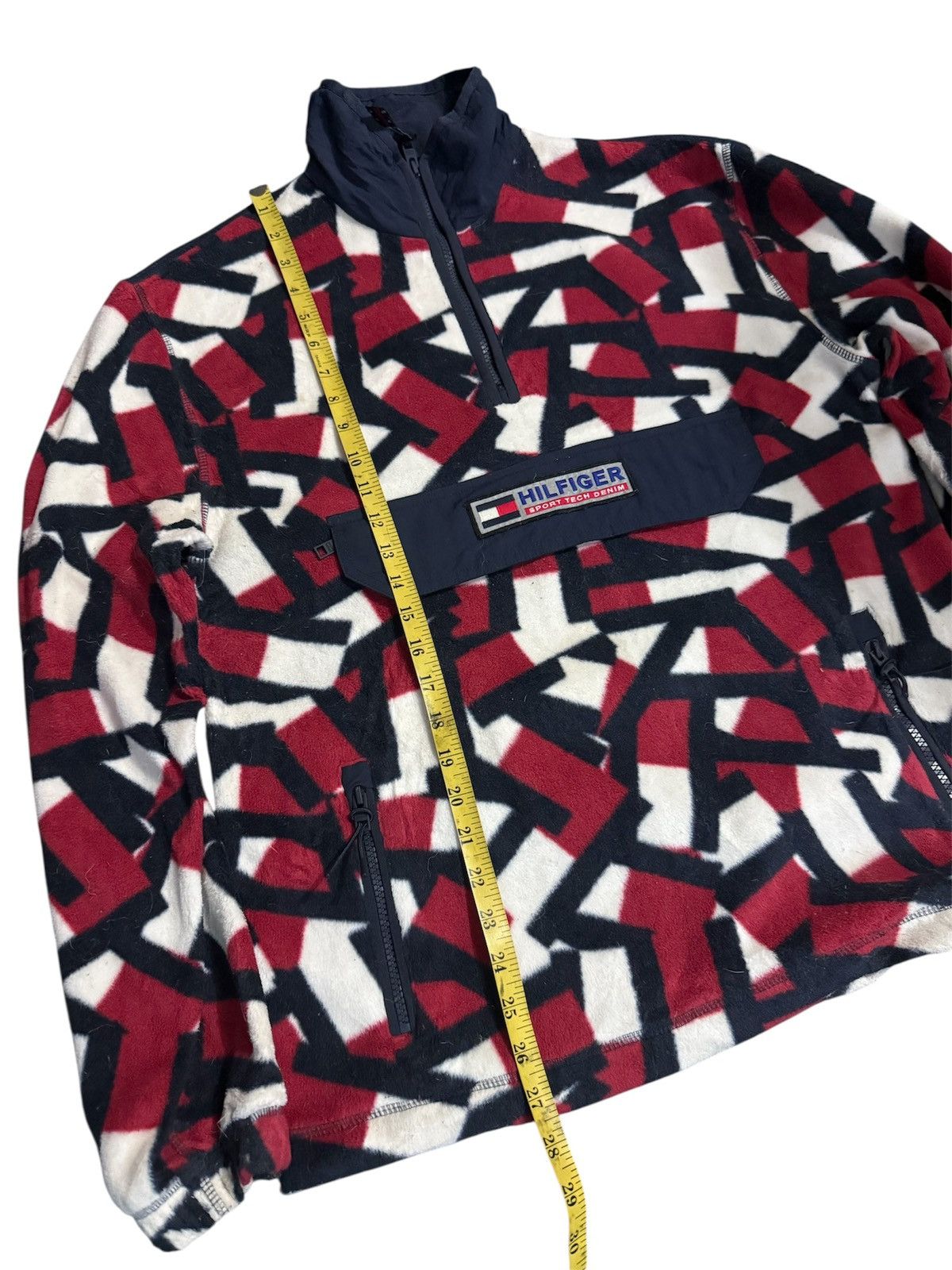 Tommy Hilfiger Tommy Hilfiger Sport Tech Denim Polar Fleece Vintage Size US XS / EU 42 / 0 - 5 Thumbnail