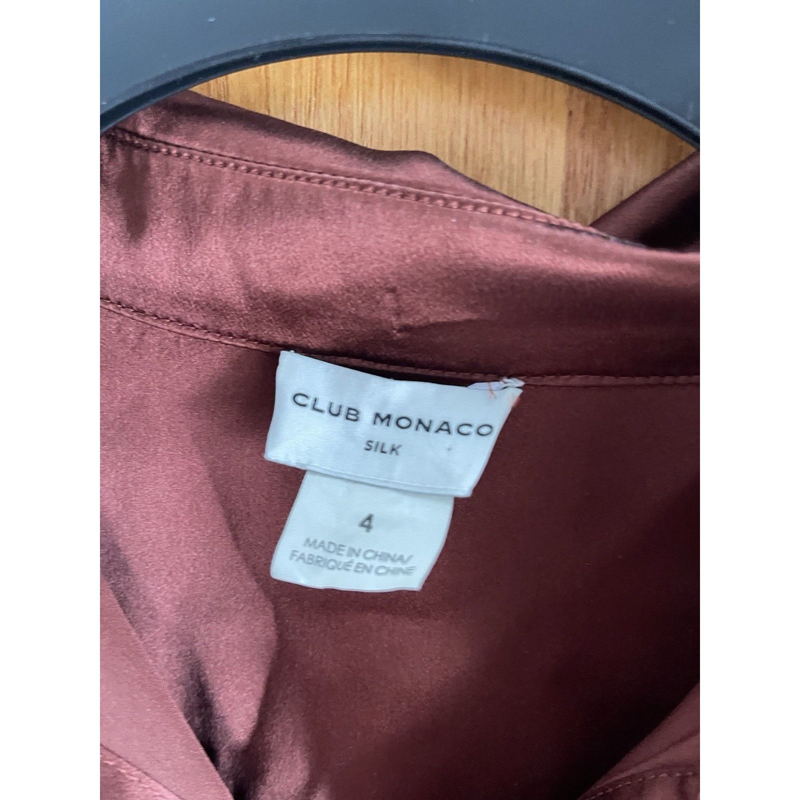 Club Monaco Club Monaco 100% Silk Midi Shirt Charmeuse Dress 4 Size S / US 4 / IT 40 - 6 Thumbnail