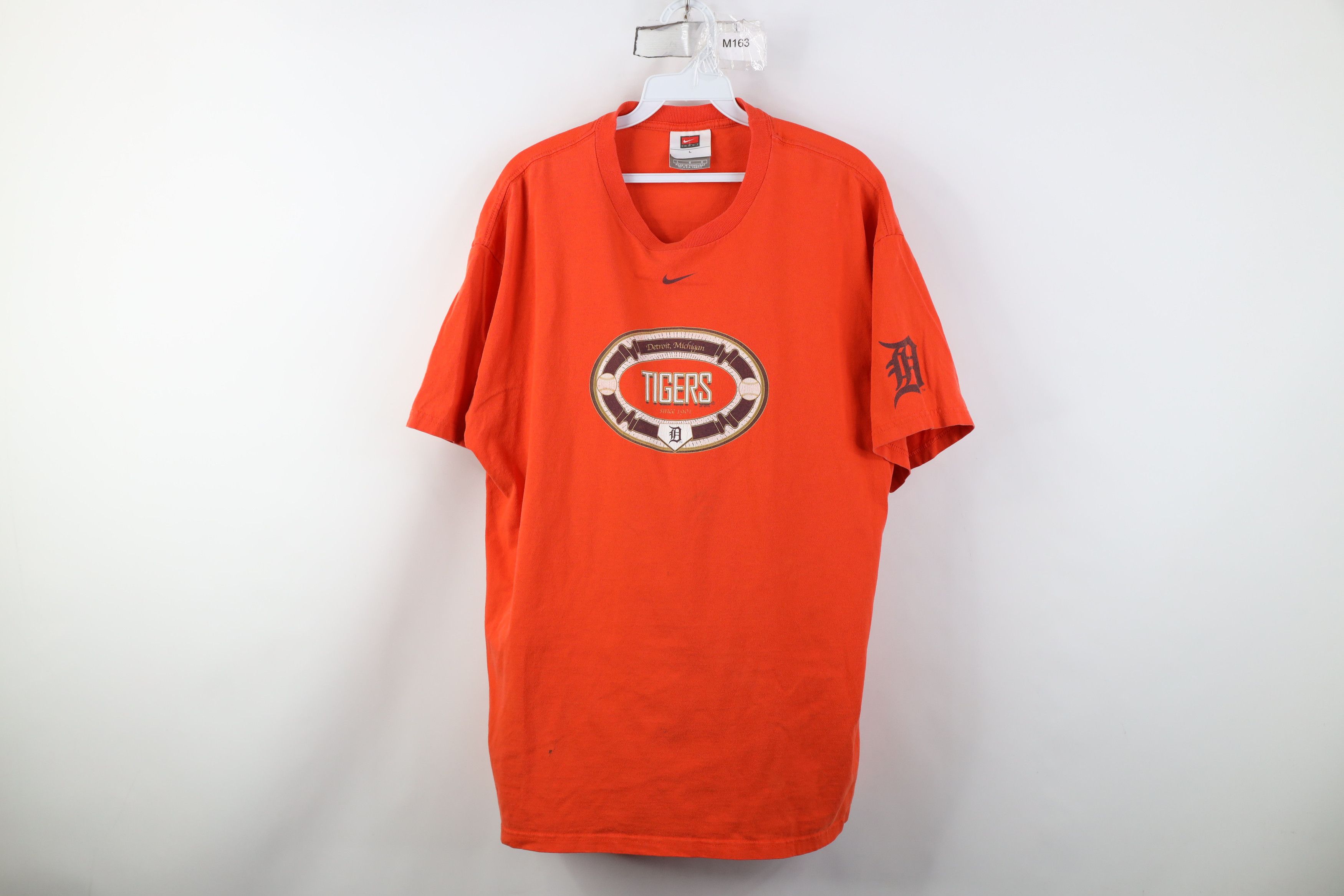 Nike Vintage NIke Center Swoosh Detroit Tigers Baseball T-Shirt Size US L / EU 52-54 / 3 - 1 Thumbnail