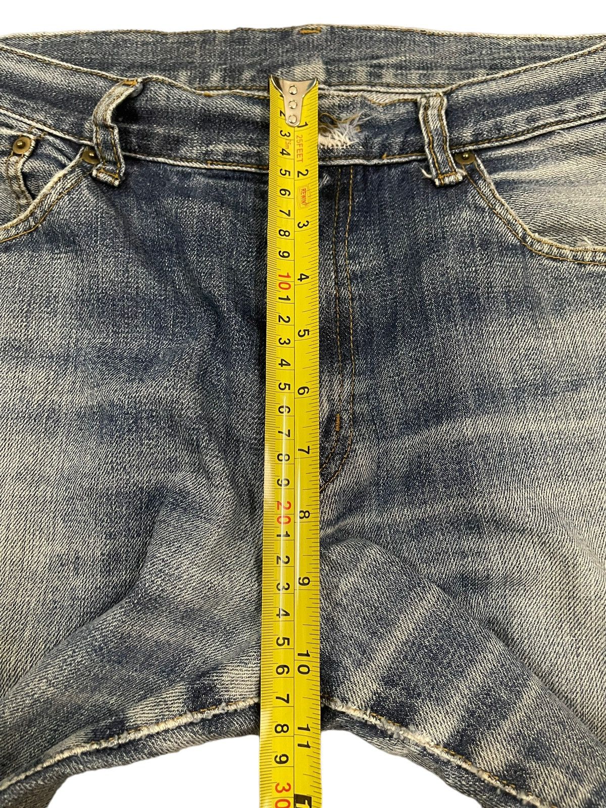 Uniqlo Vintage Japanese Uniqlo Blend Wash Distress Baggy Jeans Size US 32 / EU 48 - 13 Thumbnail