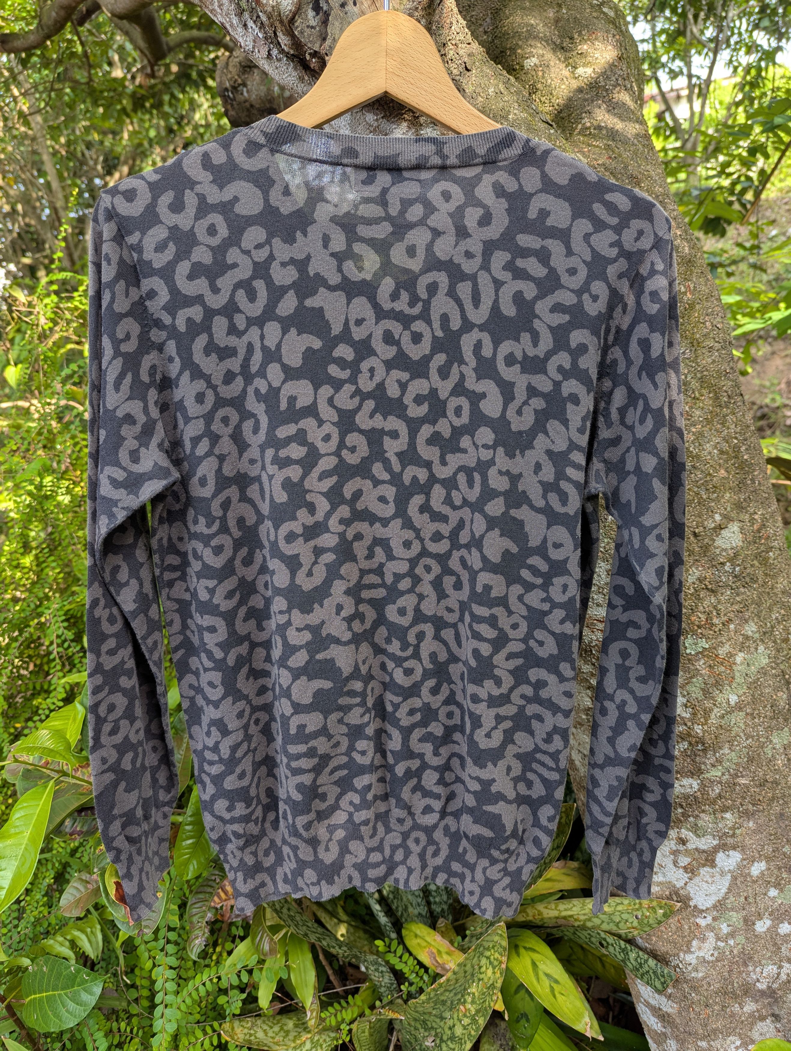 A.P.C. A.P.C Rue Madame Paris Cheetah Leapord Print Cardigan Size M / US 6-8 / IT 42-44 - 5 Thumbnail