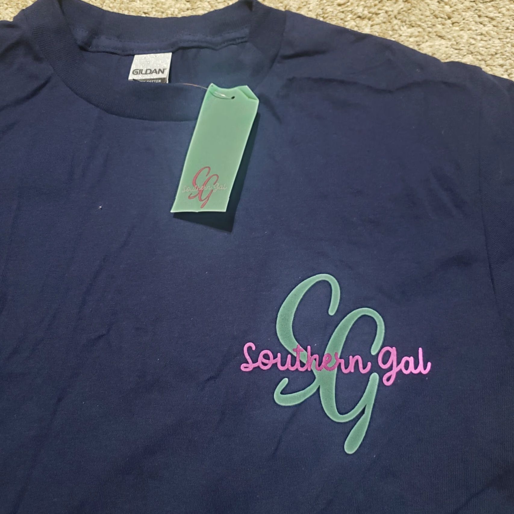 Vintage NEW Southern Gal Shirt Women's S Small Purple Stay Wild Flower Short Sleeve Shirts Womens S Purple Stay Wild Flower Short Sleeve Shirt Size S / US 4 / IT 40 - 3 Thumbnail