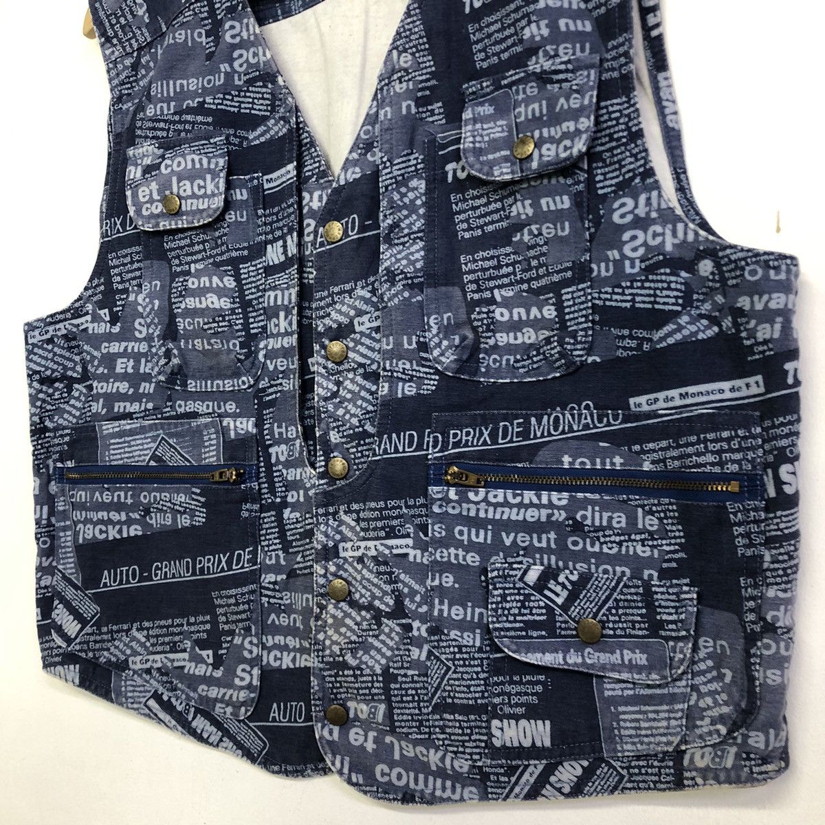 Japanese Brand Workers Japanese Brand Fullprint Design Multipocket Vest Size US XL / EU 56 / 4 - 6 Thumbnail