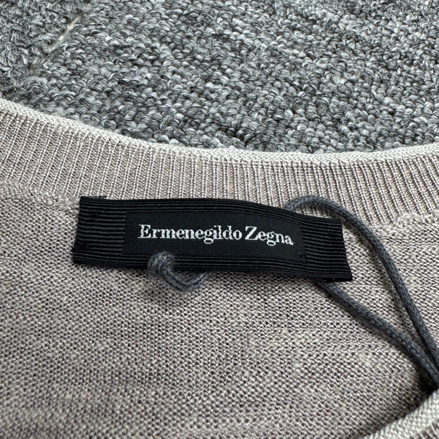 Ermenegildo Zegna Zegna Silk Linen Blend Knit Sweater Size 52 Men's Size US L / EU 52-54 / 3 - 2 Thumbnail