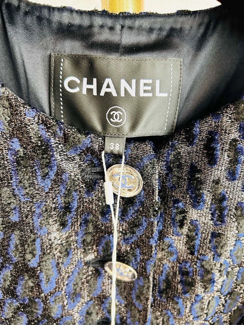 Chanel Chanel 23a high-end handicraft workshop blue and black vel Size XS / US 0-2 / IT 36-38 - 3 Thumbnail