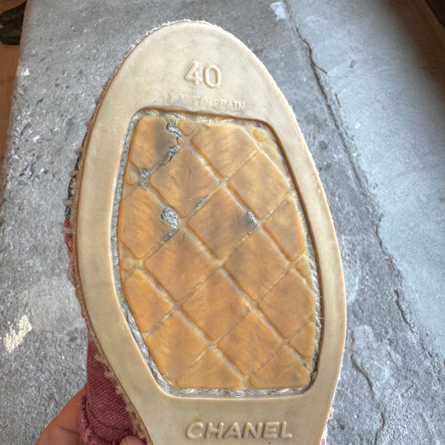Chanel Chanel Pink Denim Cotton Espadrilles Size US 10 / IT 40 - 9 Thumbnail