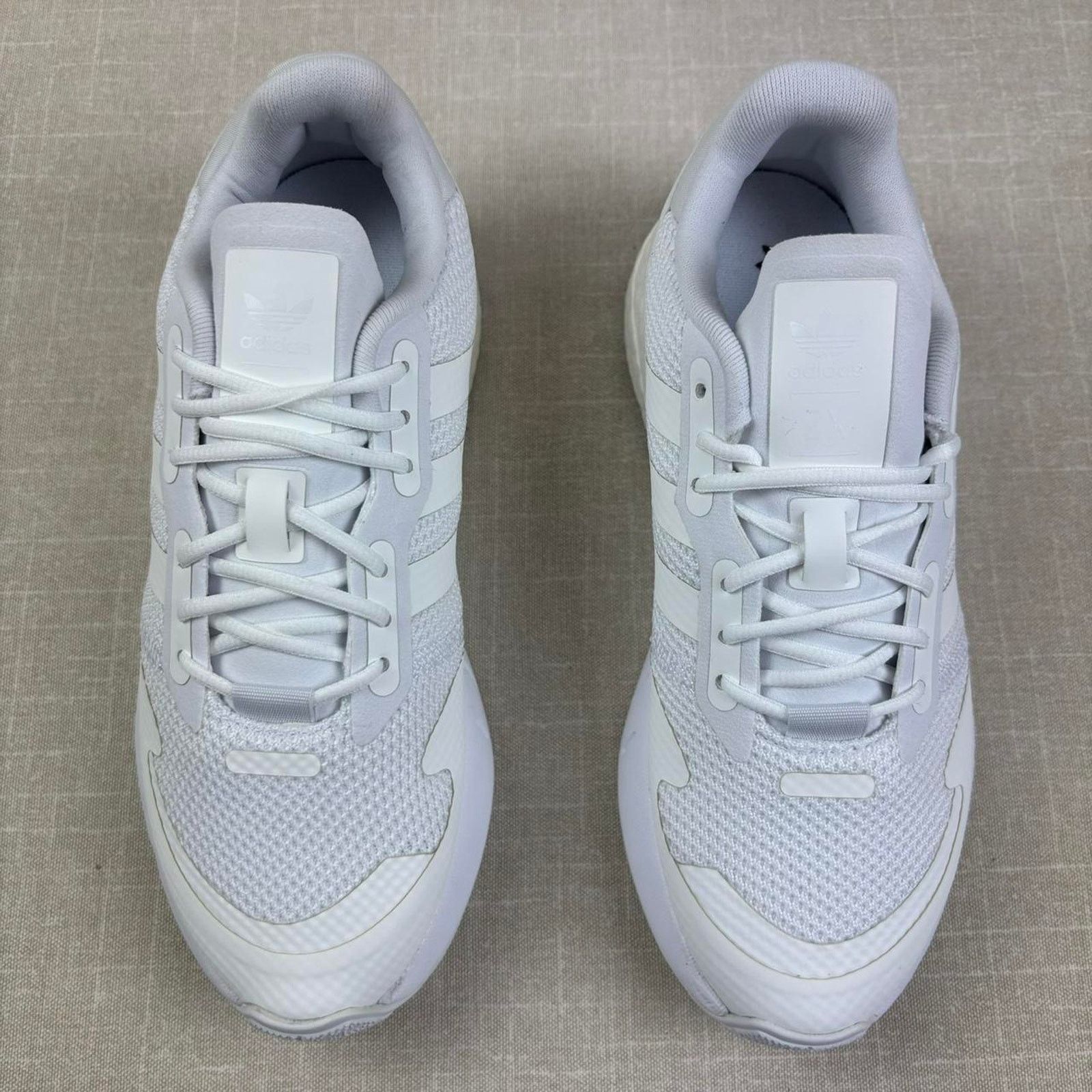 Adidas 🐇 2021 adidas ZX 1K Boost “Triple White” 7W Size US 7 / IT 37 - 3 Thumbnail