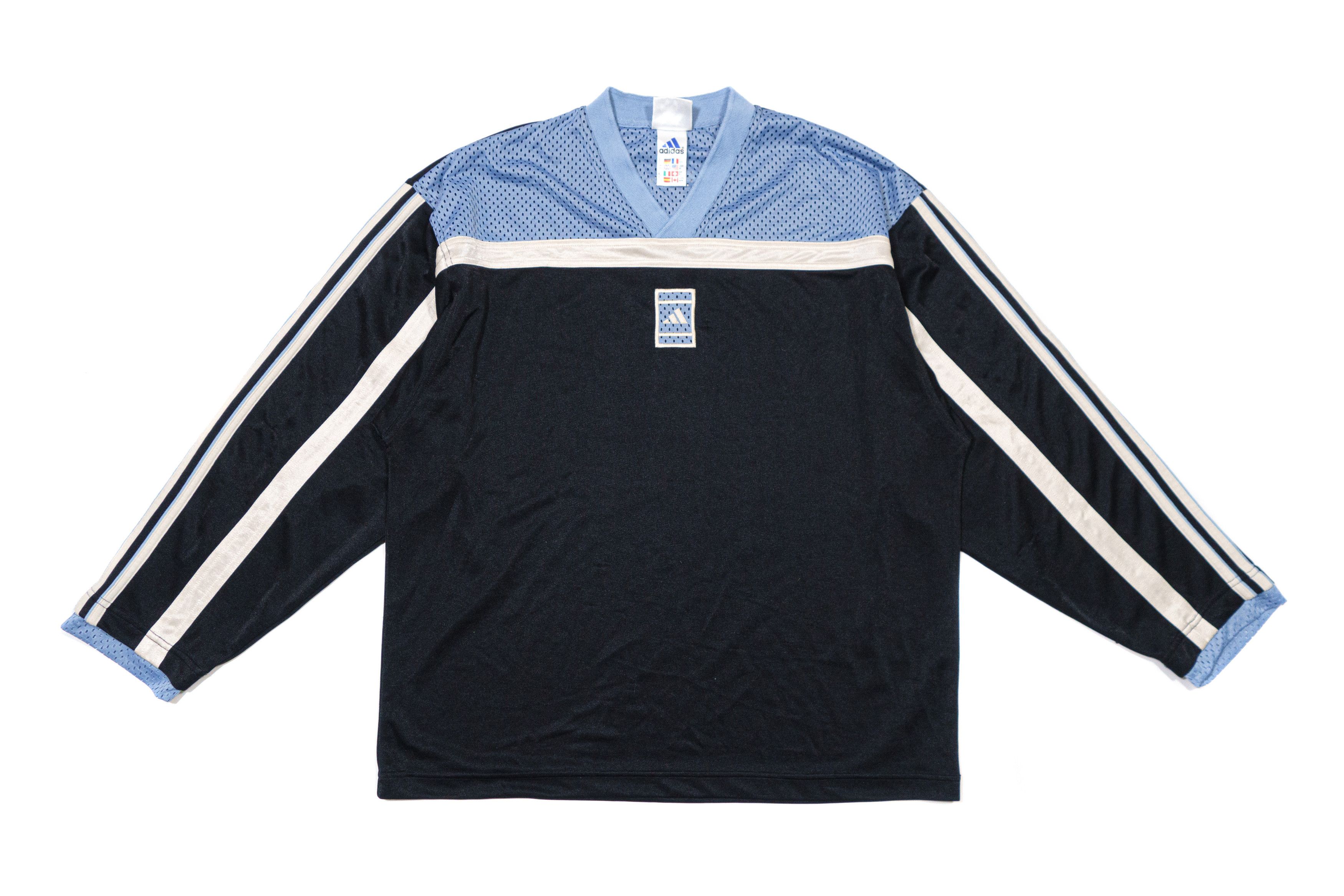 Adidas 90S Logo Mesh Sport Longsleeve Size US M / EU 48-50 / 2 - 1 Thumbnail