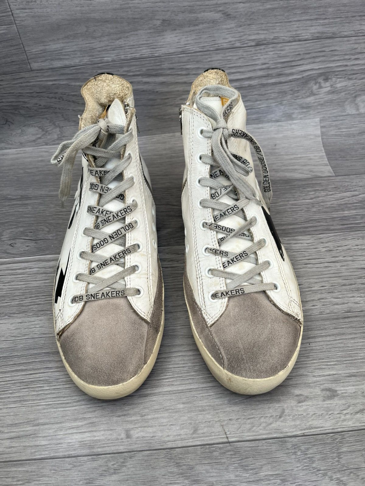 Golden Goose Golden goose Francy distressed hi top sneakers sz 41 Size US 8 / EU 41 - 2 Thumbnail