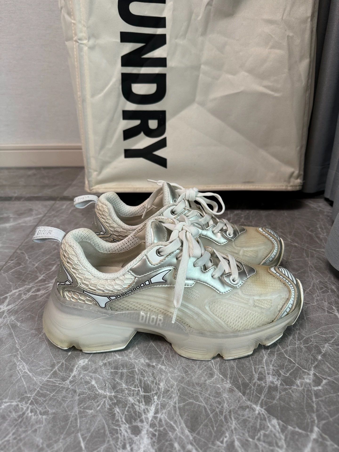 Dior Dior Vibe Silver Dior Star Sneaker Wmns 36.5 Size US 6 / IT 36 - 1 Thumbnail