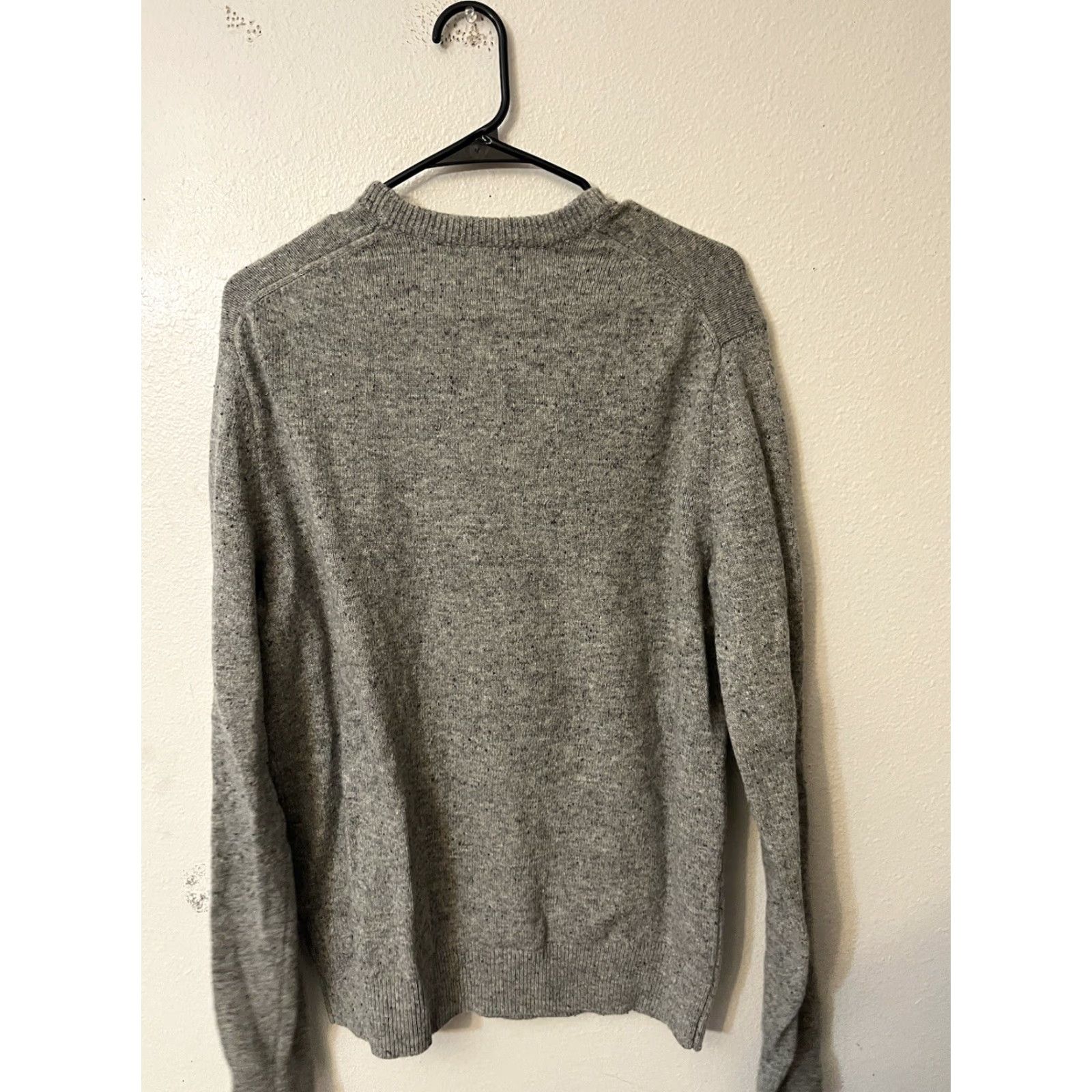 Gap Gap Classic Crewneck Sweater Large Gray Lambswool Nylon Blend Mens Size US L / EU 52-54 / 3 - 3 Thumbnail