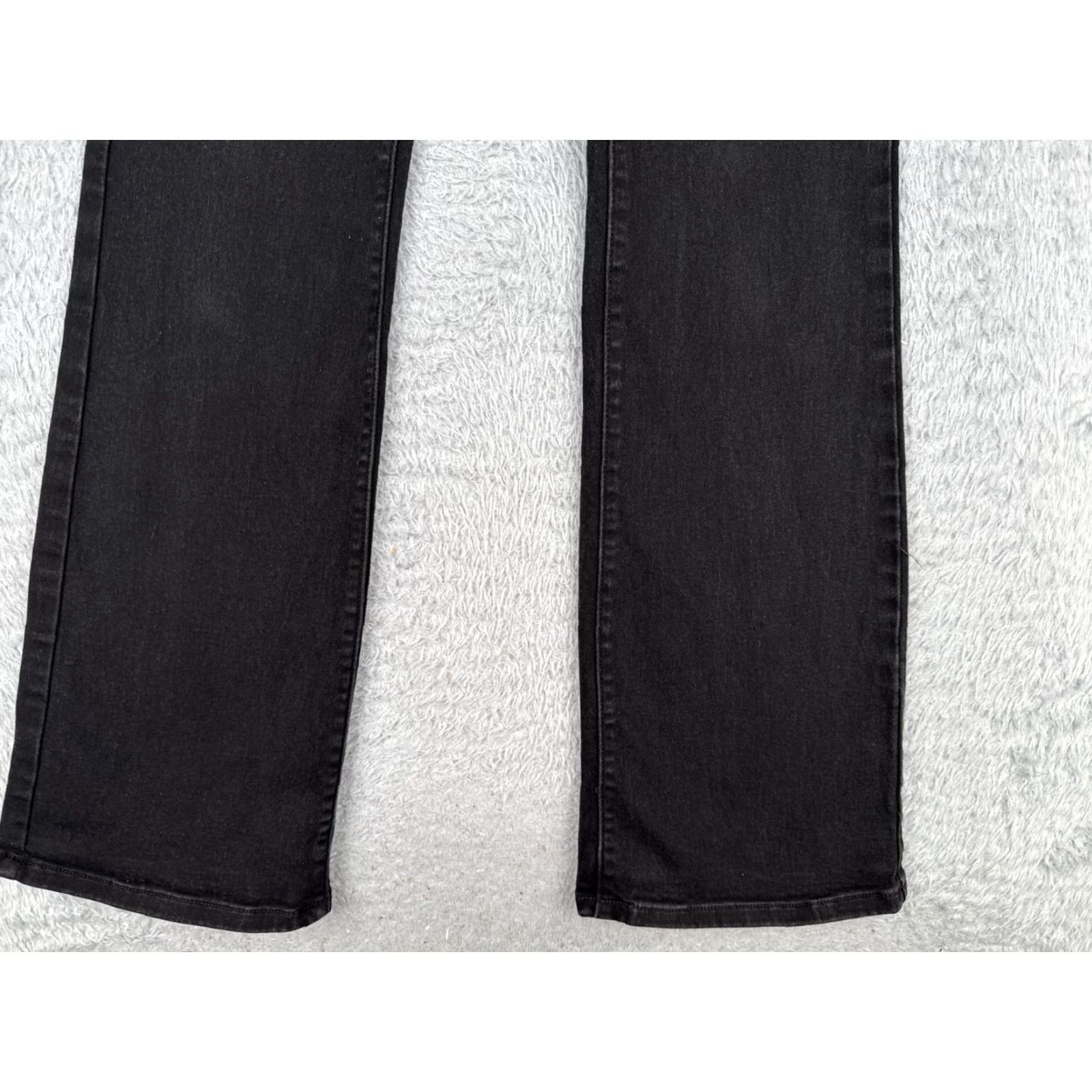 Vintage No Boundaries Jeans Black Denim Bootcut 26x30 Juniors Women Adult Regular Mid Rise 3 Distressed Stretch 5-Pocket Cotton Blend CN Vintage No Size 26" / US 2 / IT 38 - 2 Thumbnail