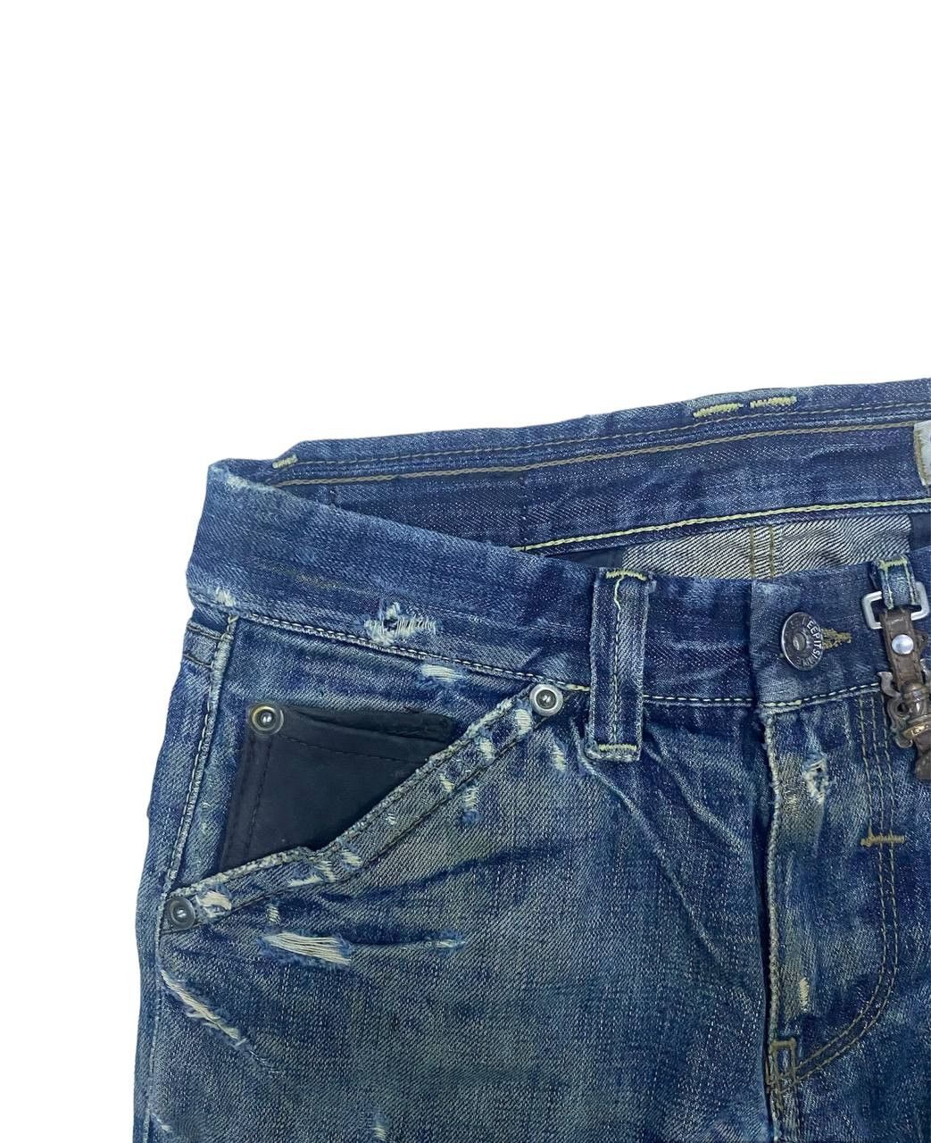 GAS Gas Distressed Denim Selvedge (Z09) waist 32 Size US 32 / EU 48 - 10 Thumbnail