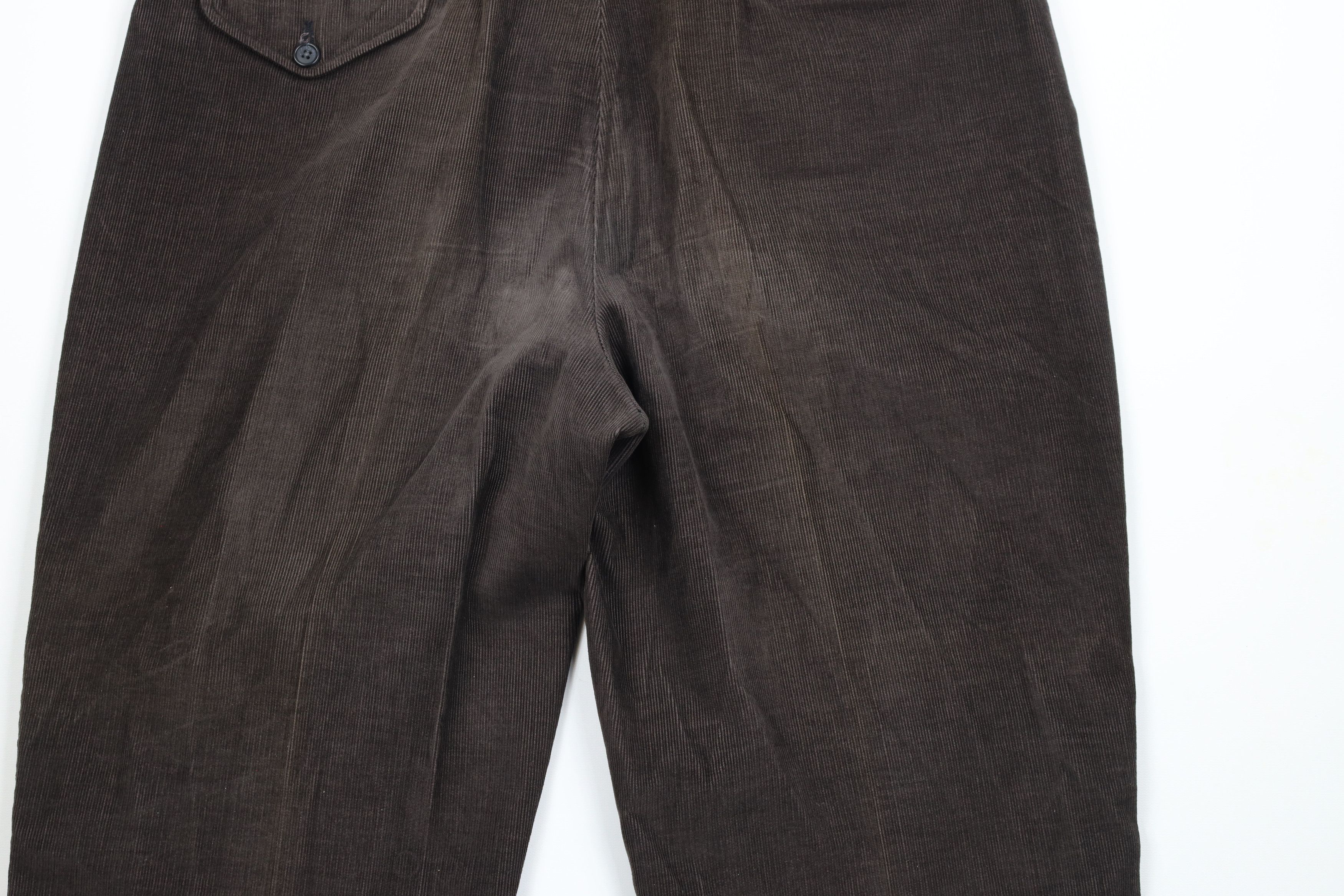Lands' End × Vintage Vintage 90s Lands End Cuffed Wide Leg Corduroy Pants USA Size US 38 / EU 54 - 12 Thumbnail