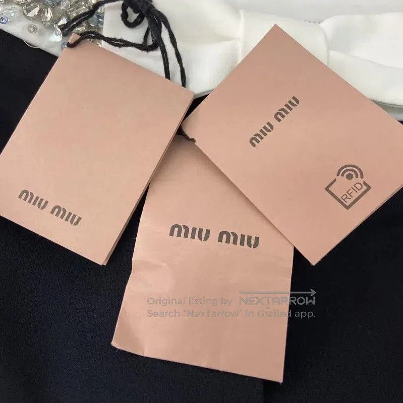 Miu Miu Miu Miu Black Acetate Women's Skirt . Size 28" / US 6 / IT 42 - 6 Thumbnail