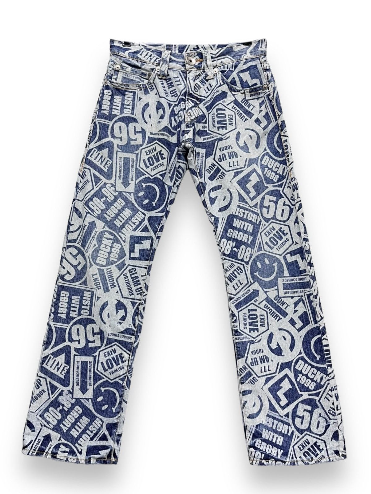 Other DOPE🔥CO&LU Vintage Full Print Denim Hysteric Glamour Style Size US 29 - 2 Thumbnail