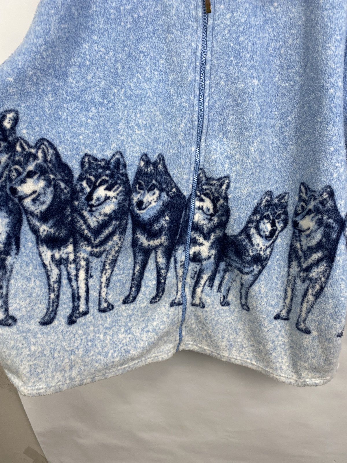 Native 🇺🇸 Vintage 90s Wolf Fleece USA Animal Rare Retro Y2K Hype Size US XL / EU 56 / 4 - 4 Thumbnail