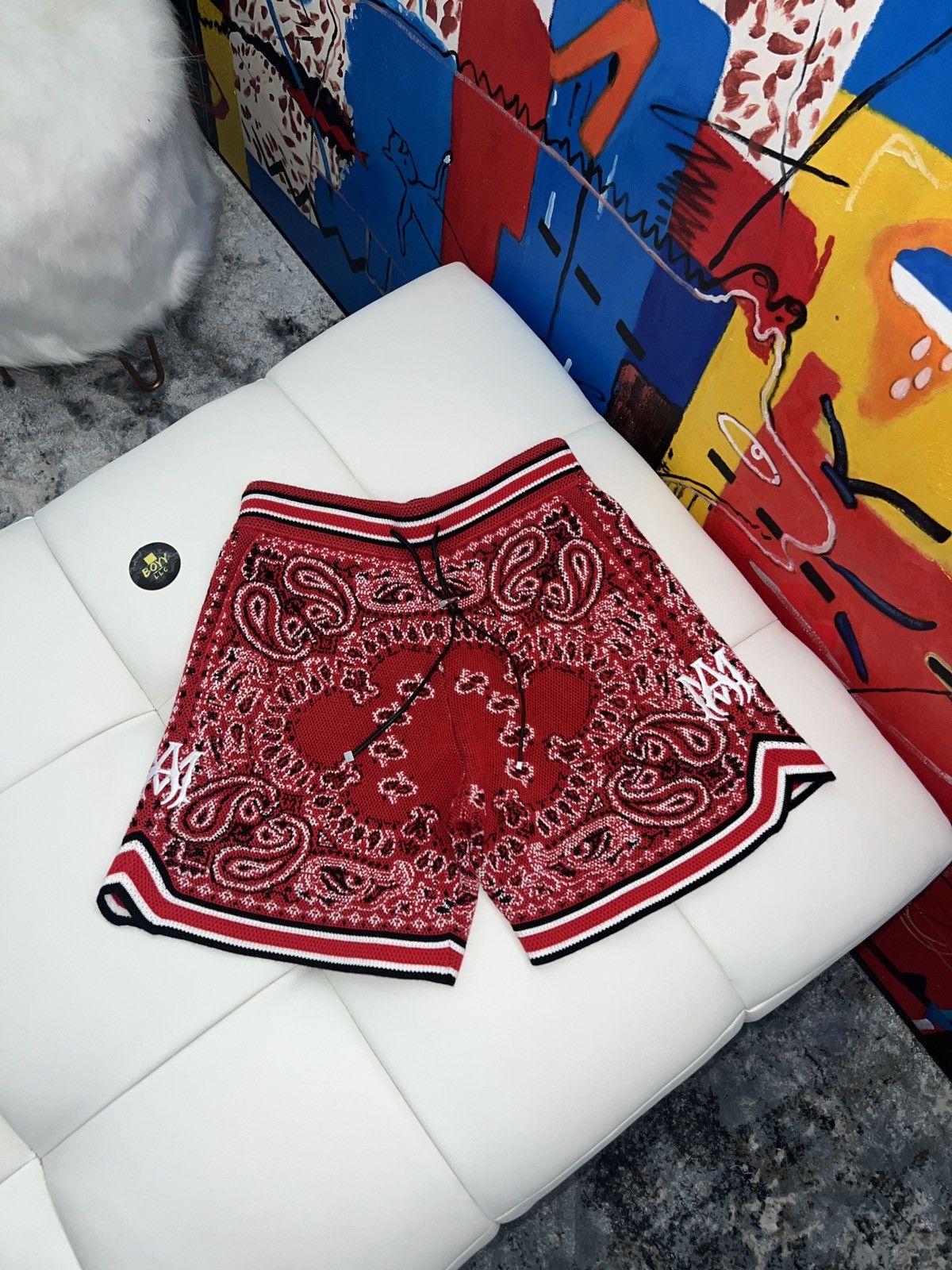 Amiri Amiri bandana logo shorts SMALL Size US 31 - 3 Thumbnail