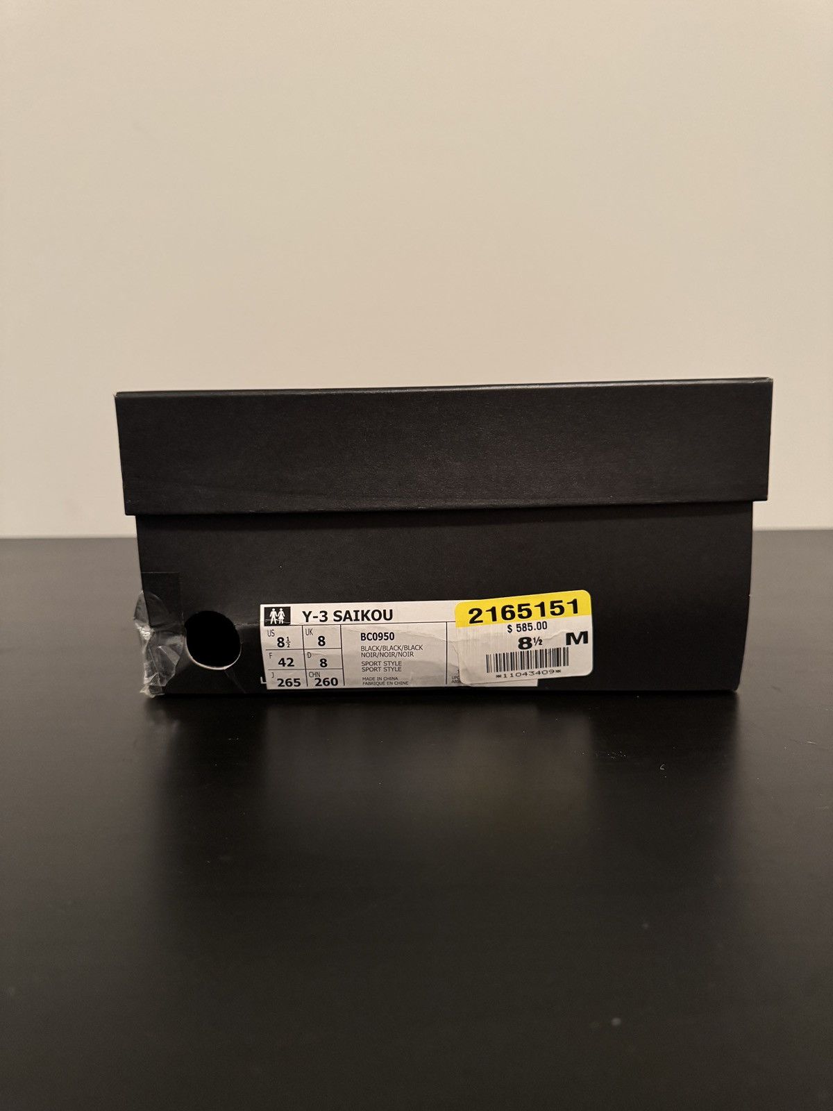 Adidas × Y-3 ADIDAS Y-3 SAIKOU TRIPLE BLACK WHITE LOGO Size US 8.5 / EU 41-42 - 8 Thumbnail