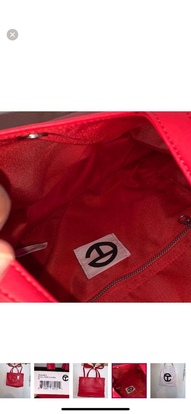 Telfar TELFAR MED TOTE RED BAG NWT Size ONE SIZE - 5 Thumbnail