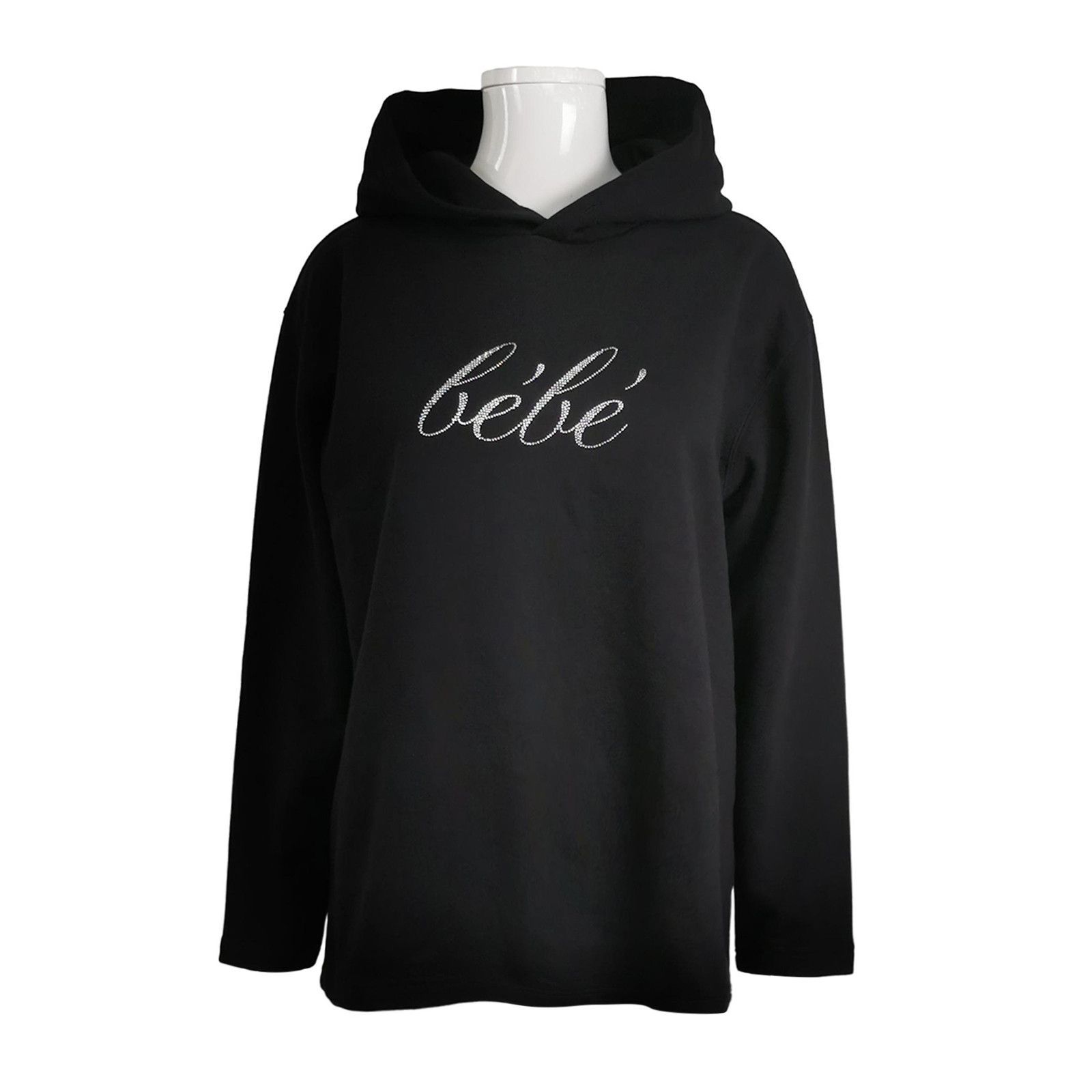 Balenciaga Balenciaga S Black Rhinestone Logo Hoodie Size S / US 4 / IT 40 - 1 Thumbnail