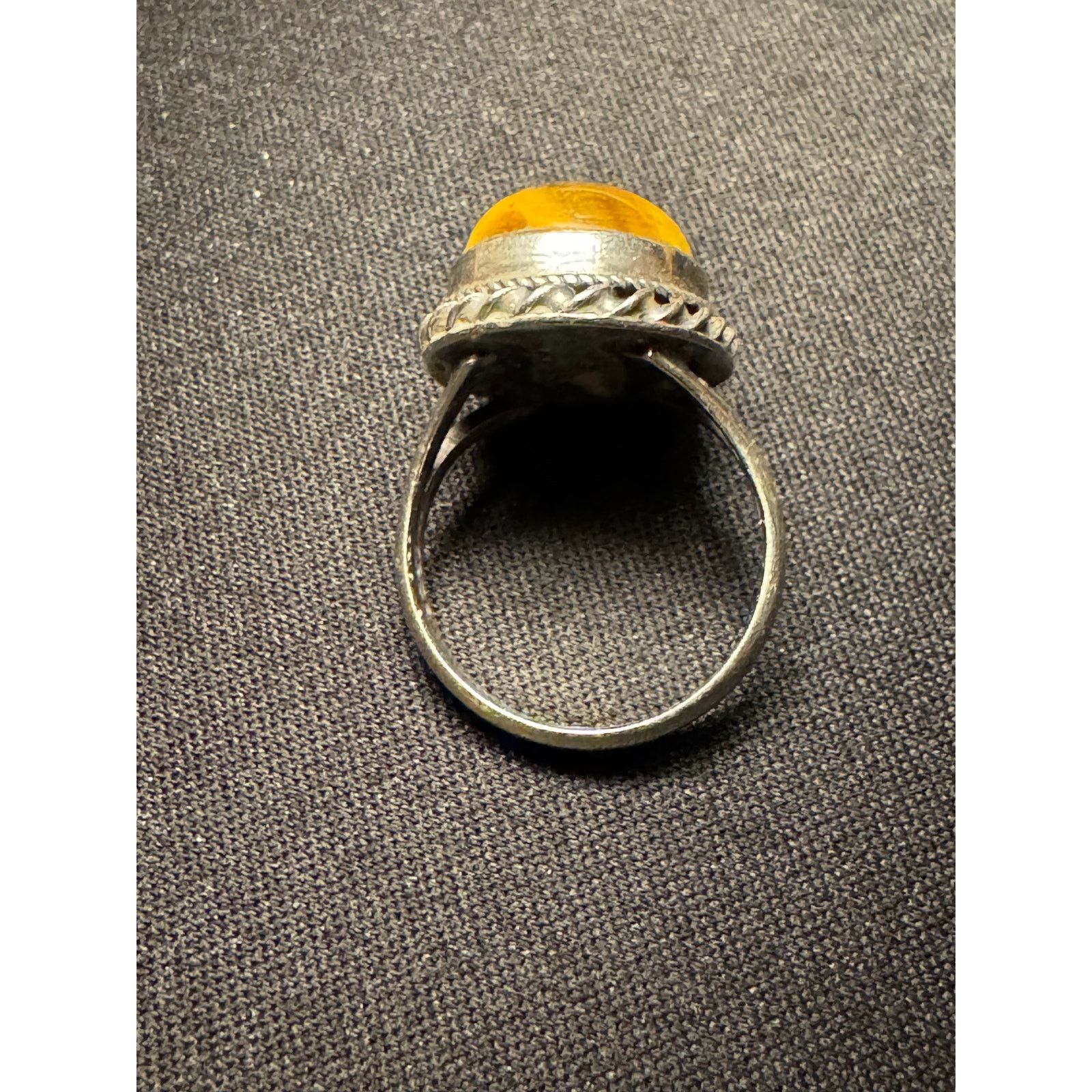 Other 925 Sterling Silver Vintage Tigers Eye Ring Size 6.5 Size ONE SIZE - 3 Thumbnail
