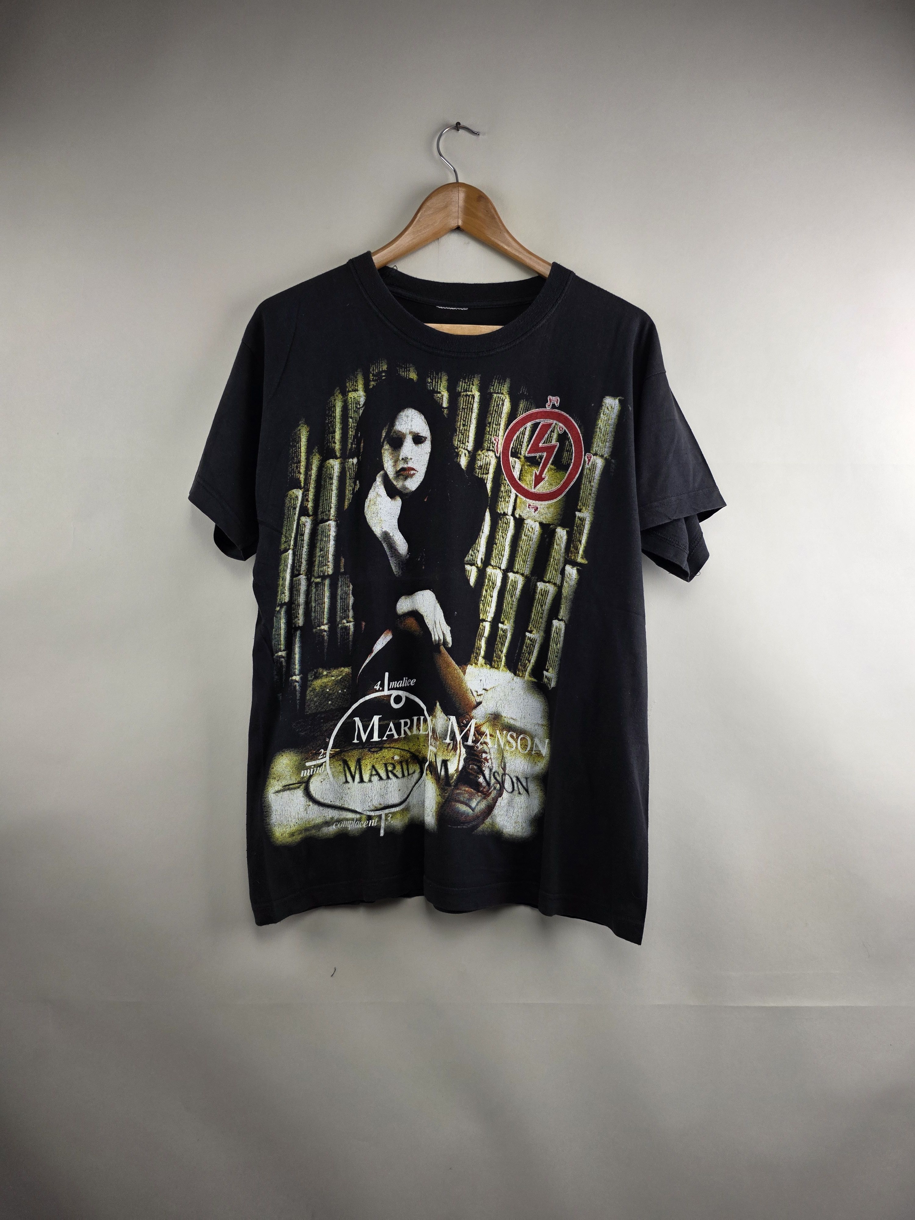 Band Tees × Marilyn Manson × Vintage 90s Marilyn Manson Antichrist Superstar L 21.5" 27" Size US L / EU 52-54 / 3 - 8 Thumbnail