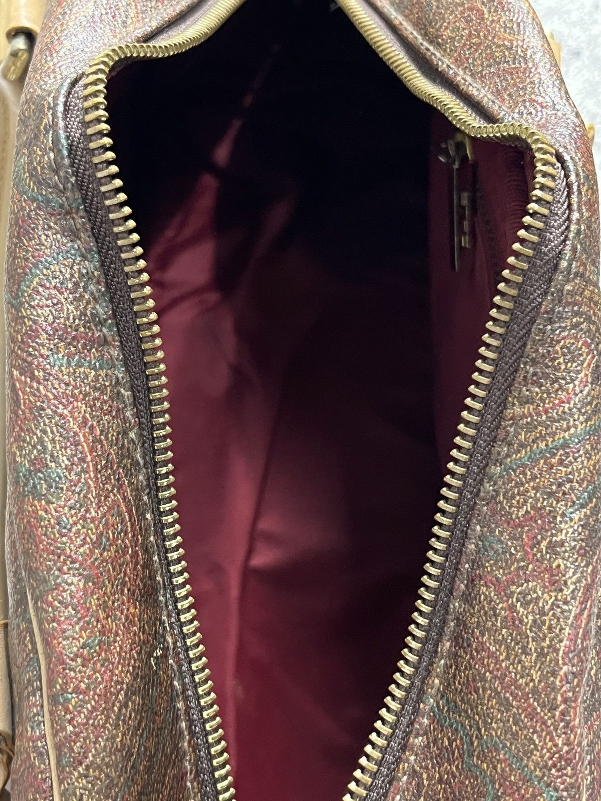 Etro Etro burgundy pasley handbag Size ONE SIZE - 8 Thumbnail
