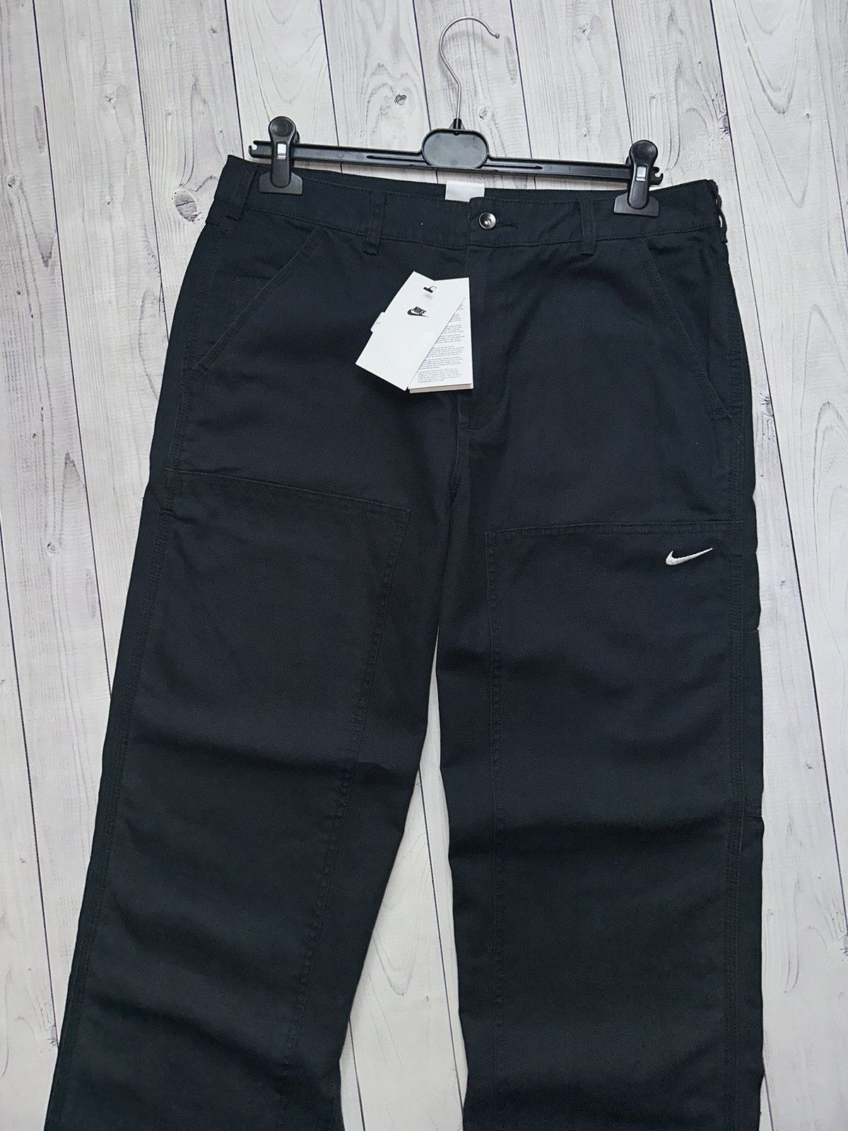 Nike × Vintage Vintage Nike Cargo pants work rare size M logo denim rare Size US 32 / EU 48 - 5 Thumbnail