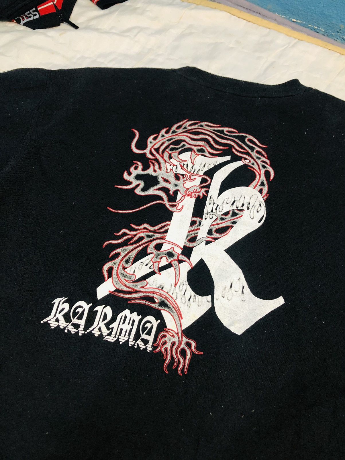 Japanese Brand × Vintage Vintage Karma Sukajan Dragon Sweatshirt (16) Size US L / EU 52-54 / 3 - 9 Thumbnail