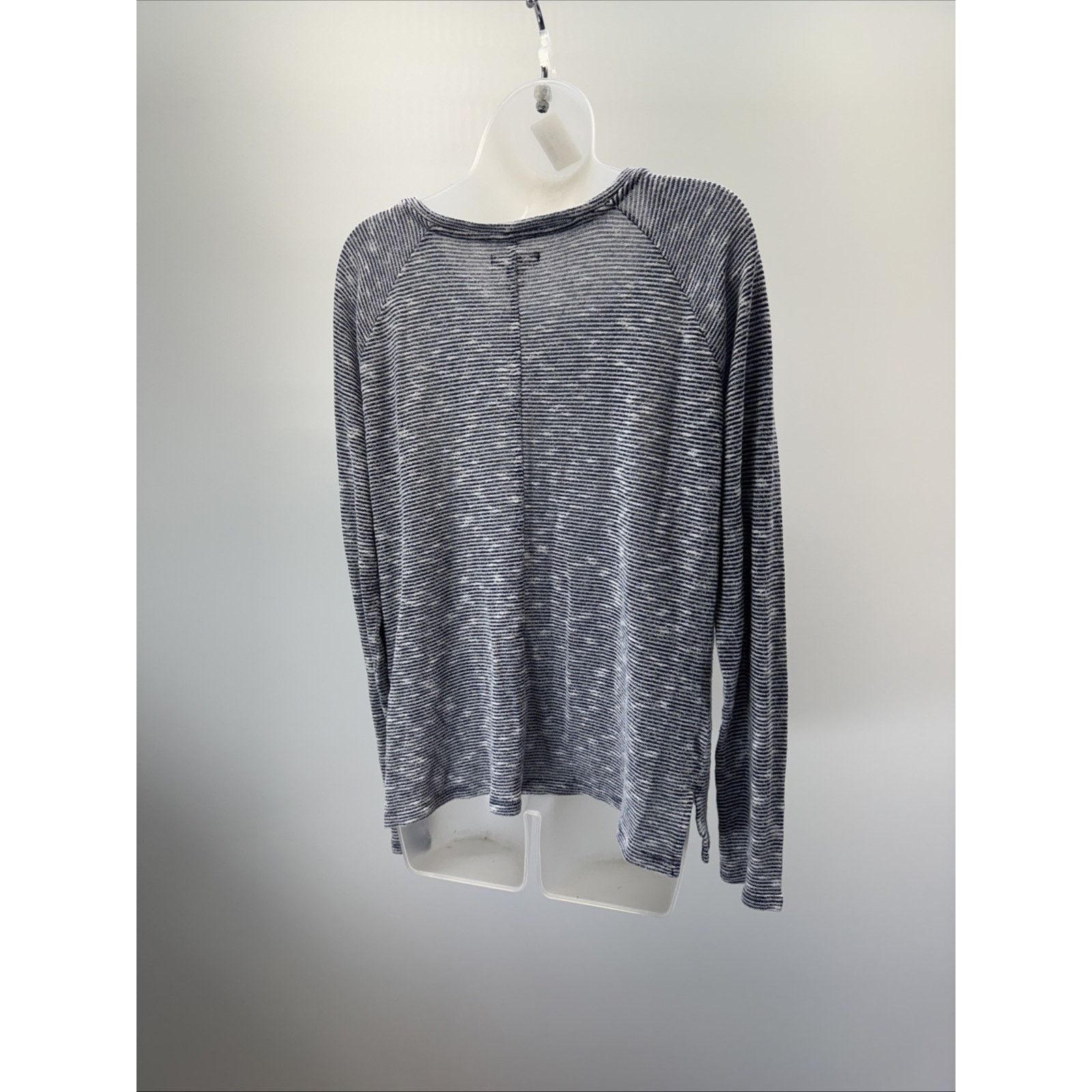 Gap GAP Sport Gray And Black Striped Sweatshirt Women’s Size L Size L / US 10 / IT 46 - 2 Thumbnail