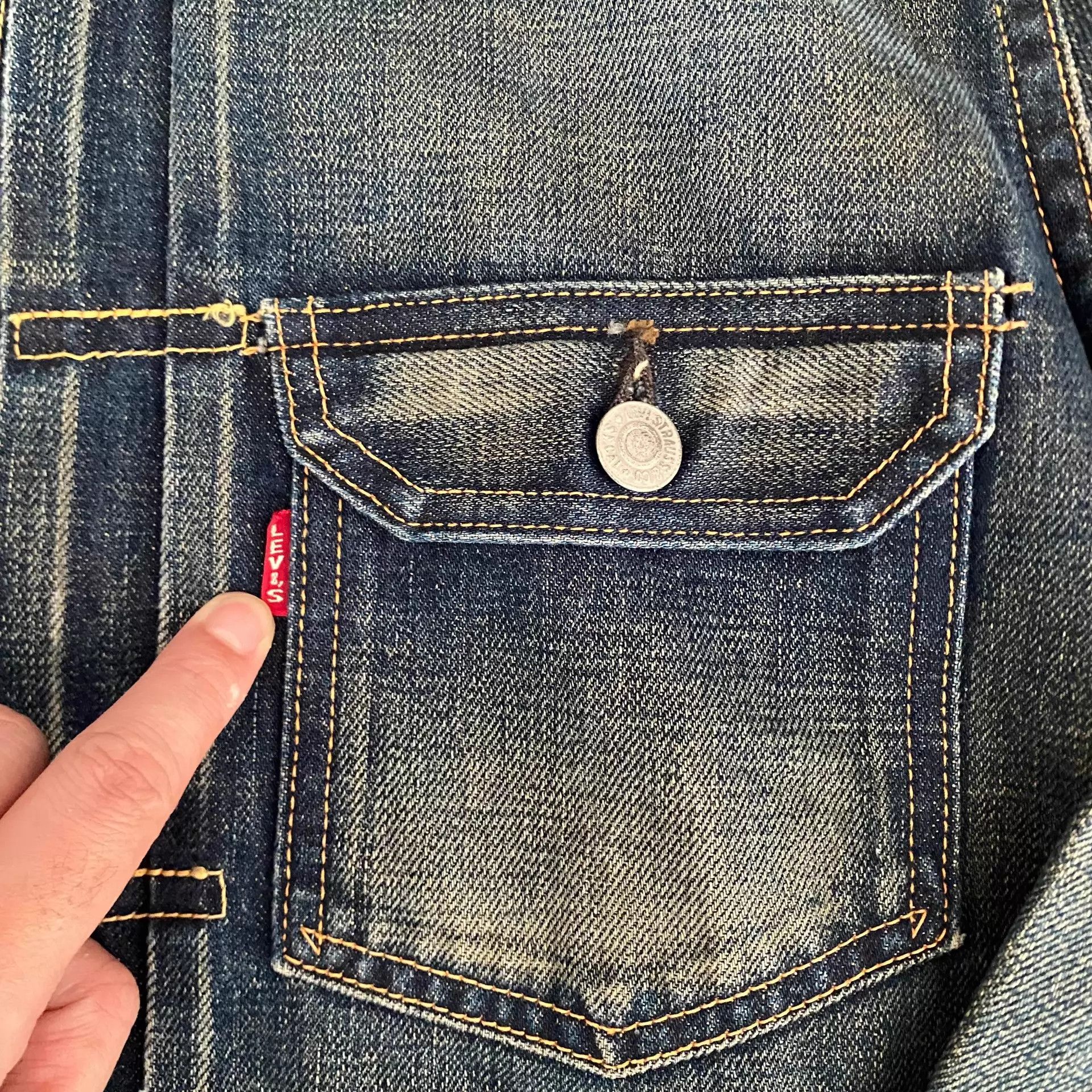 Levi's Levi's Lvc507xx J22 Japan Washed Selvedge Denim Jacket Size US XS / EU 42 / 0 - 4 Thumbnail