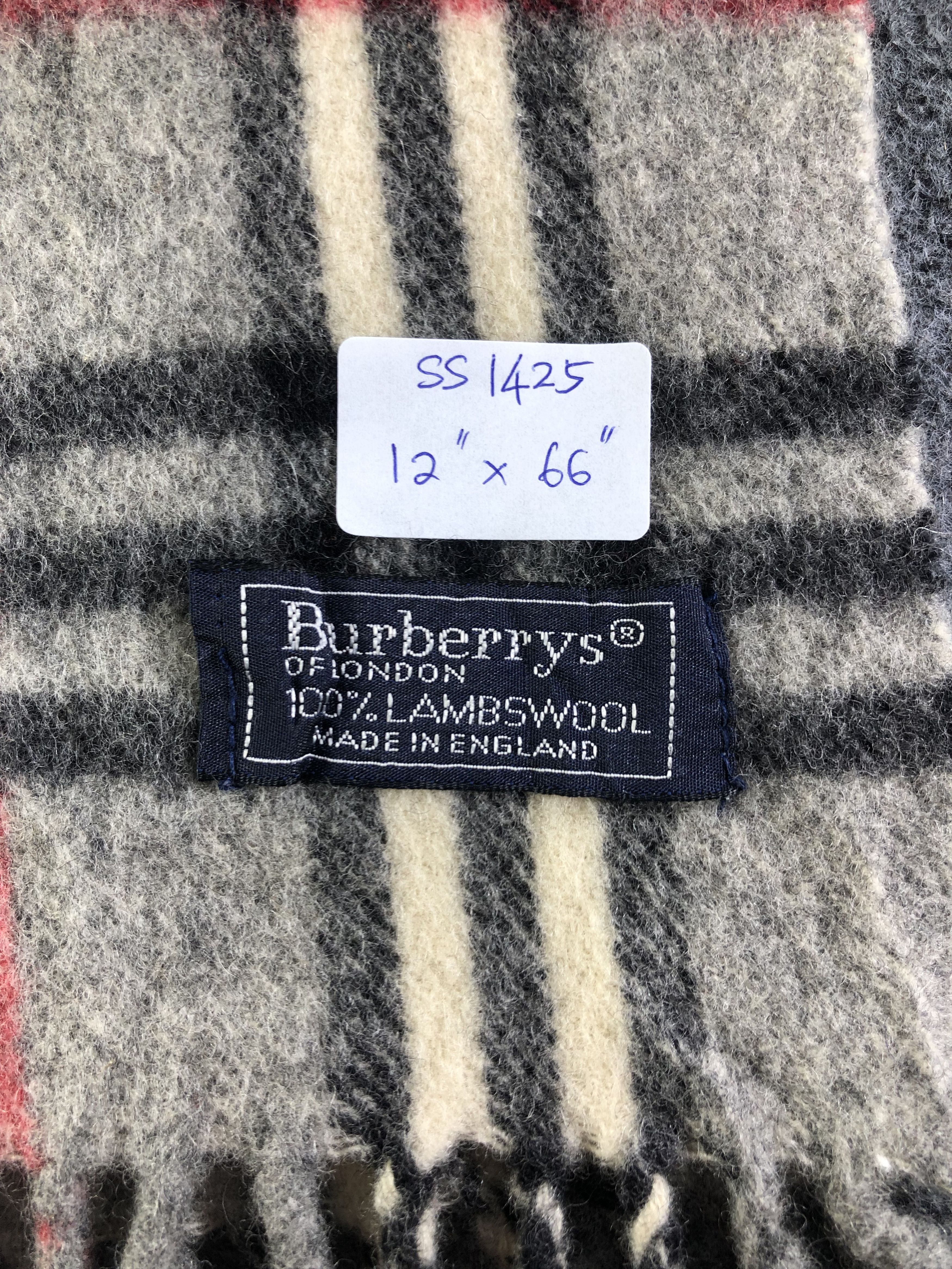Burberry Burberry Lambswool Scarf / Muffler / Neckwear SS1425 Size ONE SIZE - 4 Thumbnail