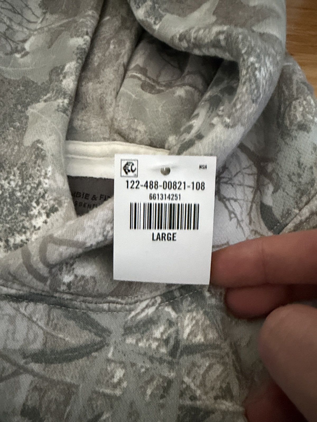 Abercrombie & Fitch Abercrombie Essential Popover Camo Hoodie Size US L / EU 52-54 / 3 - 2 Thumbnail
