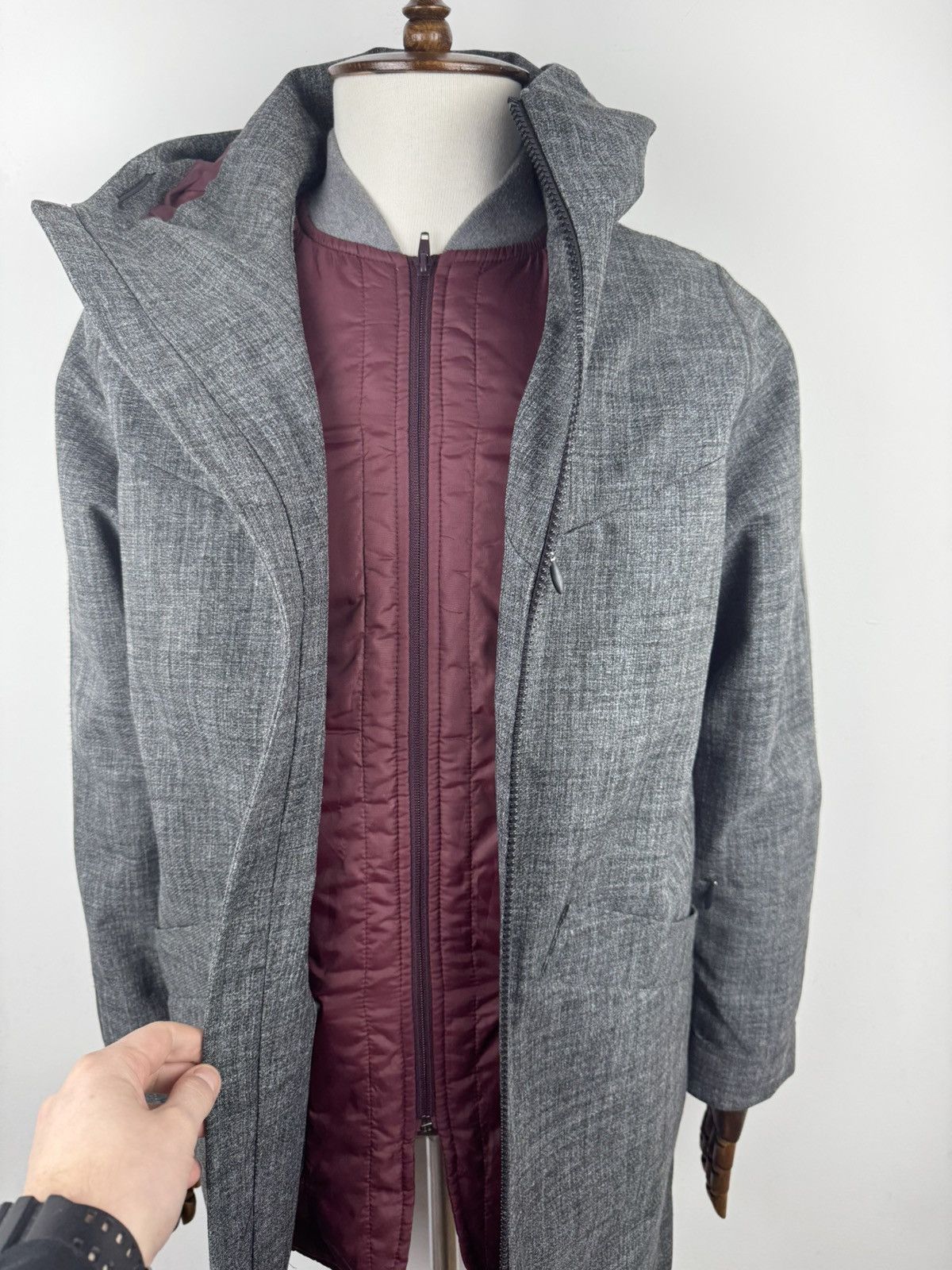 Lacoste Men’s Lacoste 2 in 1 Waterproof Long Jacket Coat size 48 Size US M / EU 48-50 / 2 - 5 Thumbnail