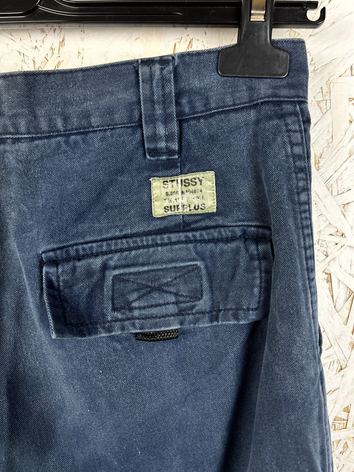 Stussy 90s Vintage Stussy Star Embroidery Cargo Shorts Navy Blue Size US 30 / EU 46 - 8 Thumbnail
