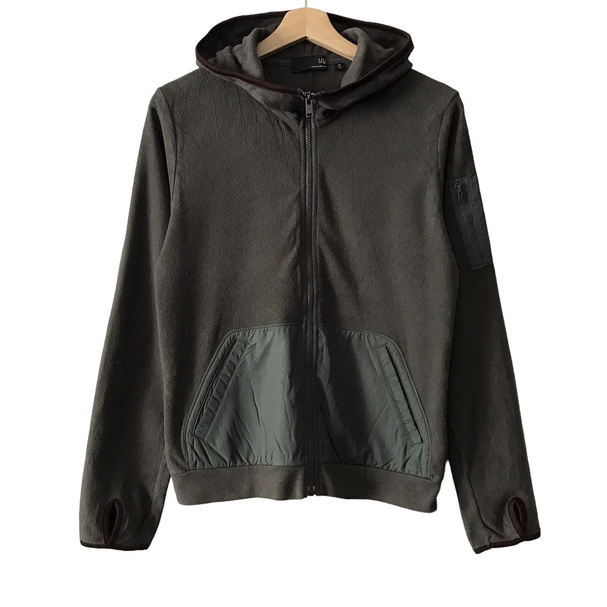 Japanese Brand × Undercover × Uniqlo Uniqlo X Undercover Japan Military Inspired Fleece Hoodie Size US M / EU 48-50 / 2 - 1 Thumbnail