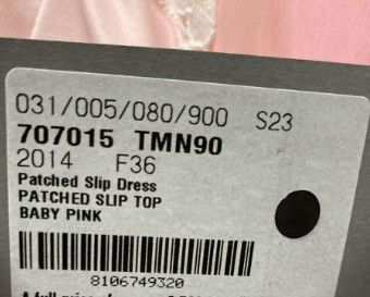 Balenciaga o1la1rc1a1024 Patched Slip Dress in Baby Pink Size XS / US 0-2 / IT 36-38 - 6 Thumbnail