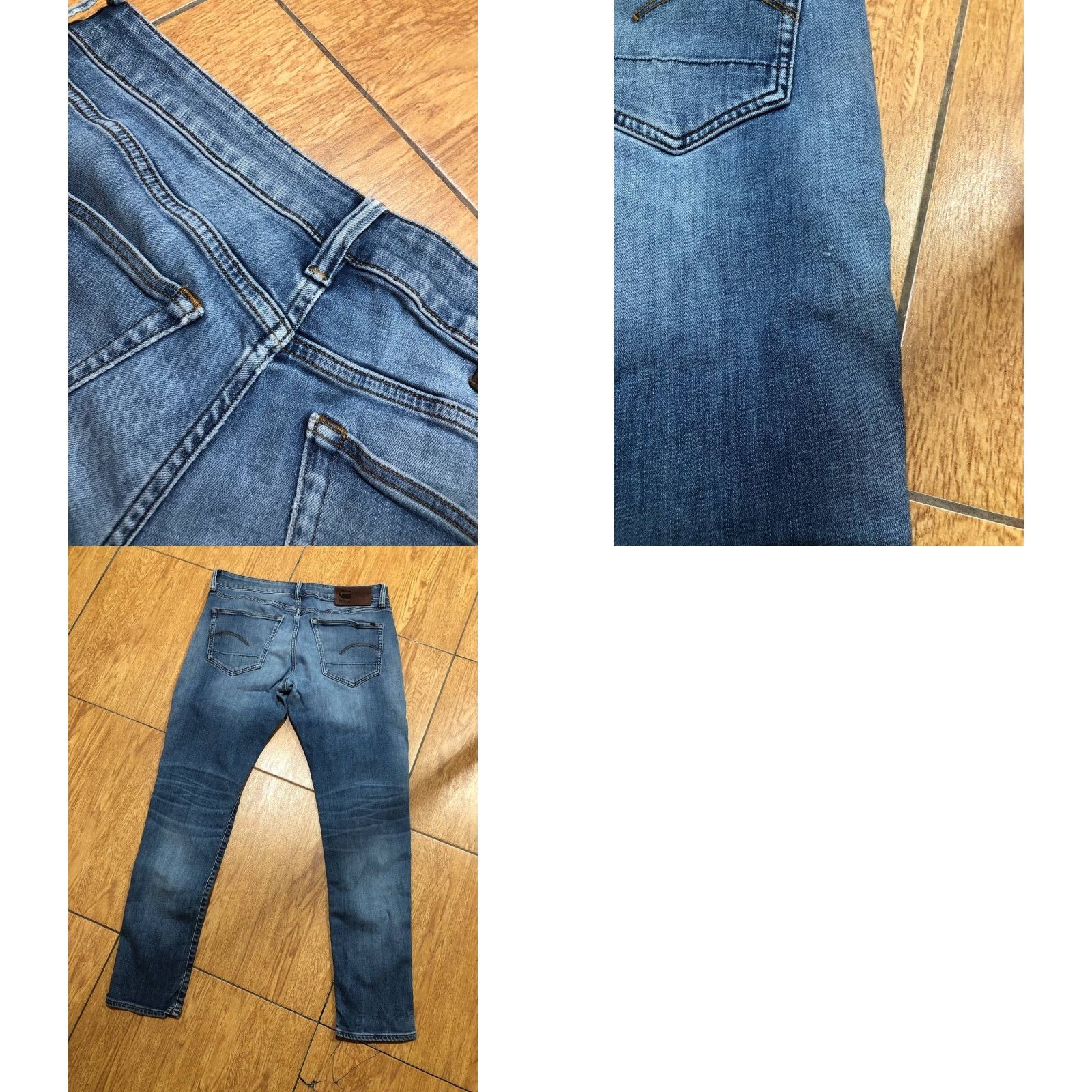 G-Star 3301 Jeans Straight 32x32 MENS Regular Denim Blue 5-Pocket