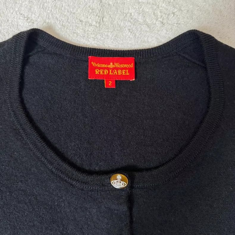 Vivienne Westwood Vivienne Westwood A black wool knit cardigan Size M / US 6-8 / IT 42-44 - 2 Thumbnail